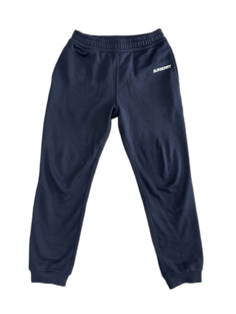 Burberry Blue Letter Sweatpants Size M