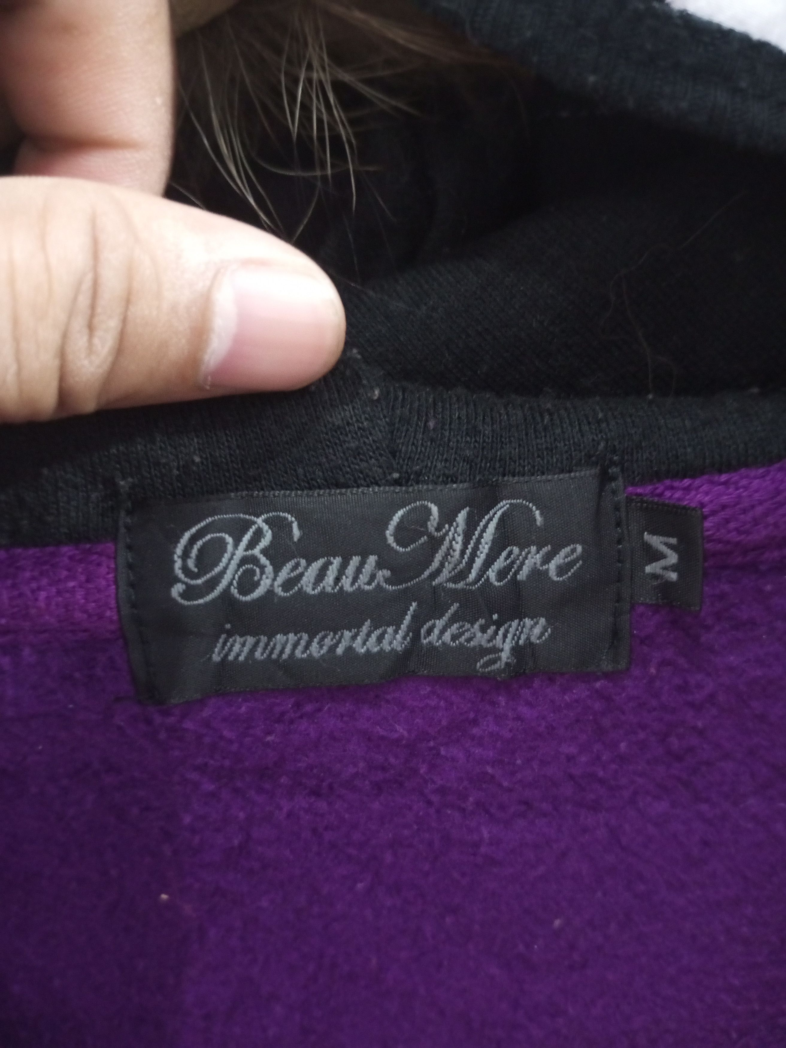 Beaumere Beaumere purple immortal ninja face fur hoodie Size US L / EU 52-54 / 3 - 10 Thumbnail