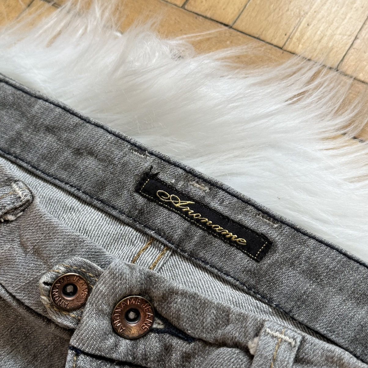 If Six Was Nine 📌 Vintage Y2K Anoname Flare Bootcut Low Rise LGB Jeans Size 30" / US 8 / IT 44 - 12 Thumbnail