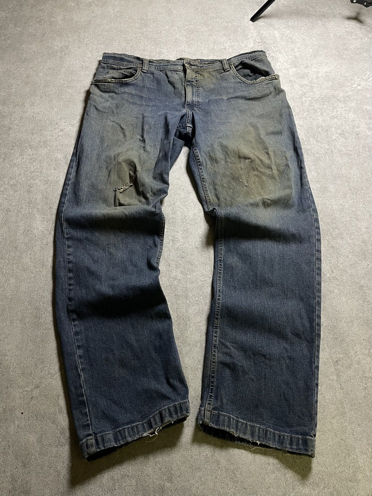 If Six Was Nine × Le Grande Bleu (L.G.B.) × Tornado Mart Distressed Work Denim Angelo Litric Cut & Burn IfSixWasNine Size US 32 / EU 48 - 1 Thumbnail