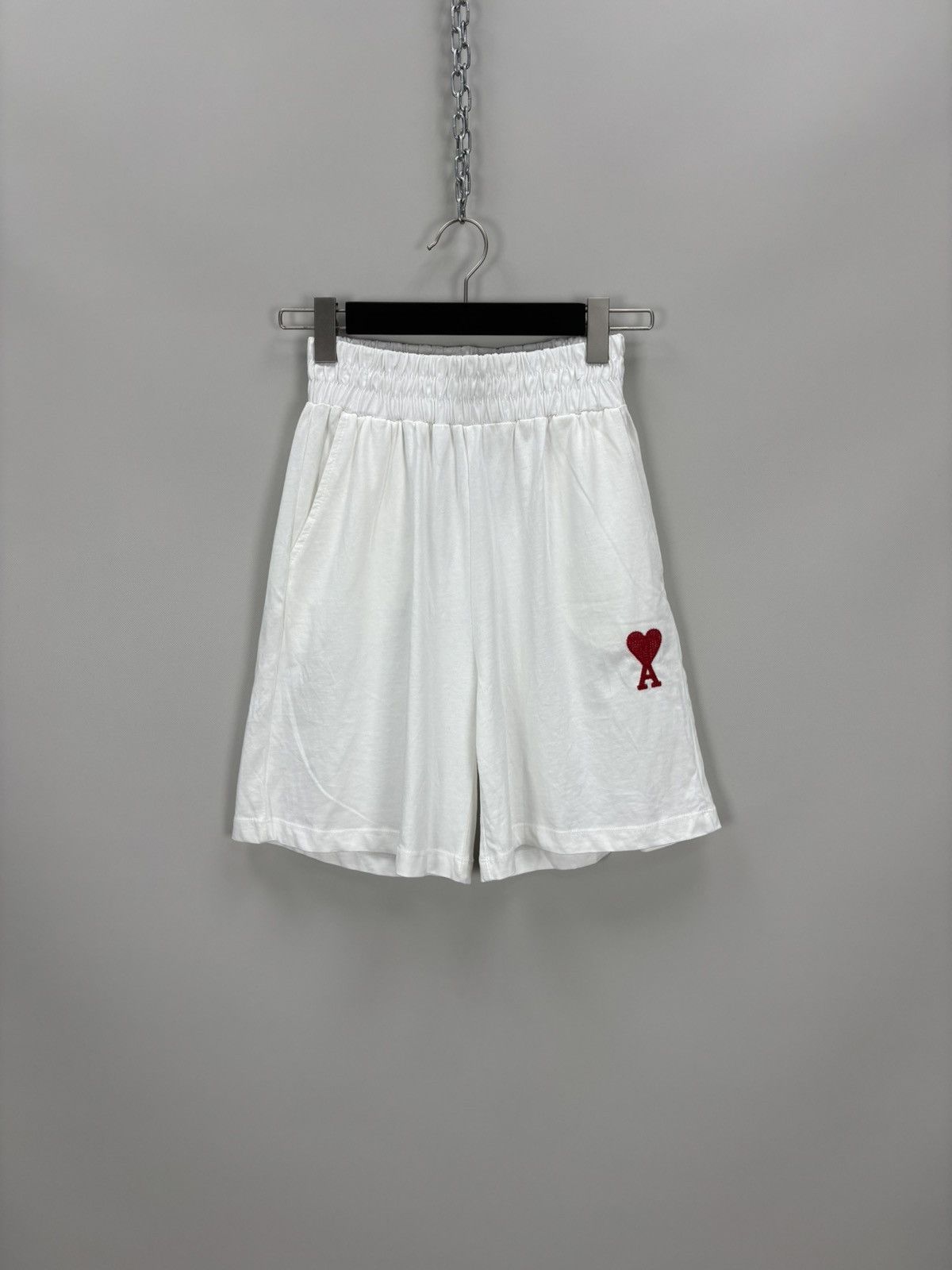 AMI Womens shorts AMI Alexandre Mattiussi Size S Color White Size 25" / US 0 / IT 36 - 1 Thumbnail