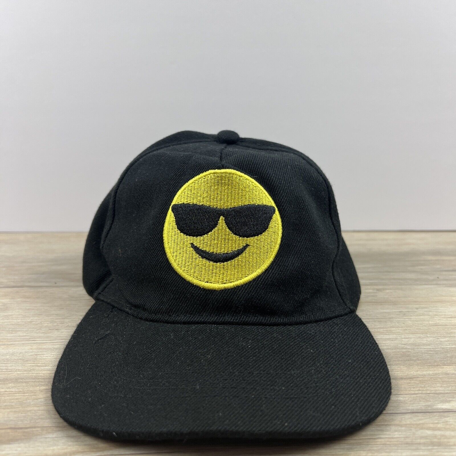 Other Smiley Face Hat Smile Snapback Hat Black Adjustable Hat Adul Size ONE SIZE - 4 Thumbnail