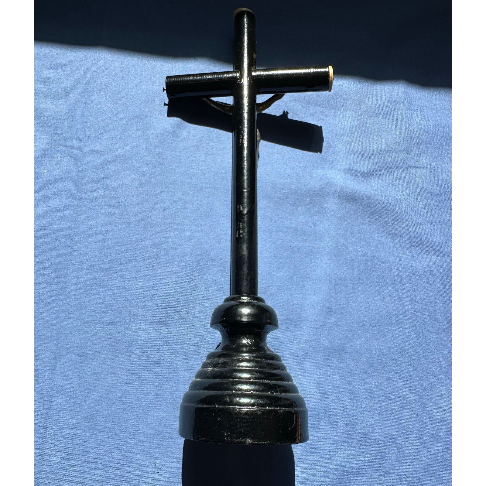Other Antique Wood Standing Cross Crucifixion Altar Piece Size ONE SIZE - 7 Thumbnail