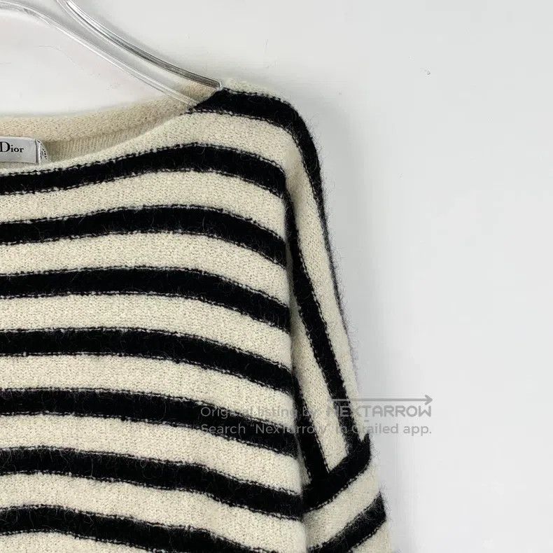 Dior Dior Colour-blocked striped butterfly inlaid cashmere roun Size XS / US 0-2 / IT 36-38 - 3 Thumbnail