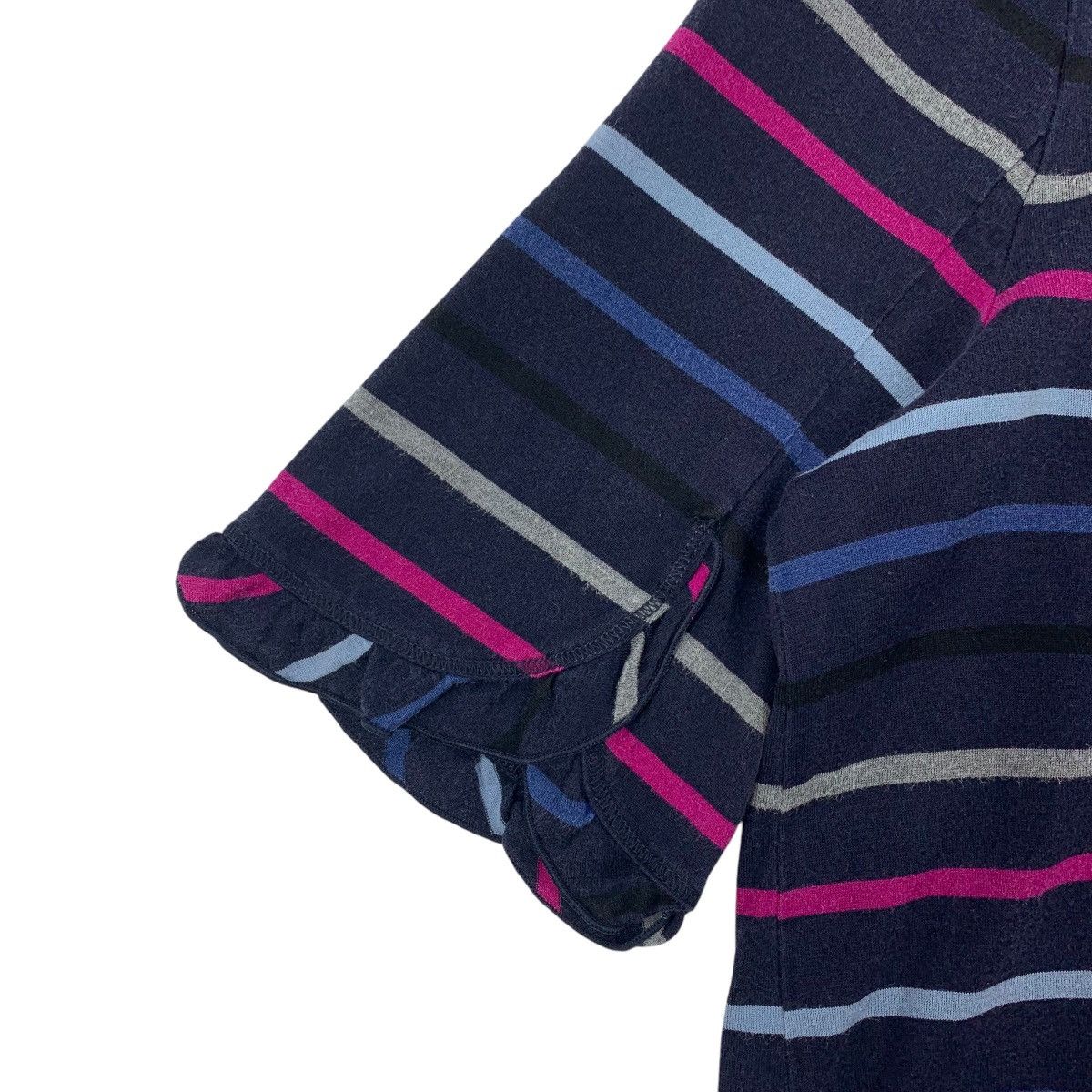 Sonia Rykiel × Vintage Vintage SONIA RYKIEL collection stripe women tee Size S / US 4 / IT 40 - 6 Thumbnail