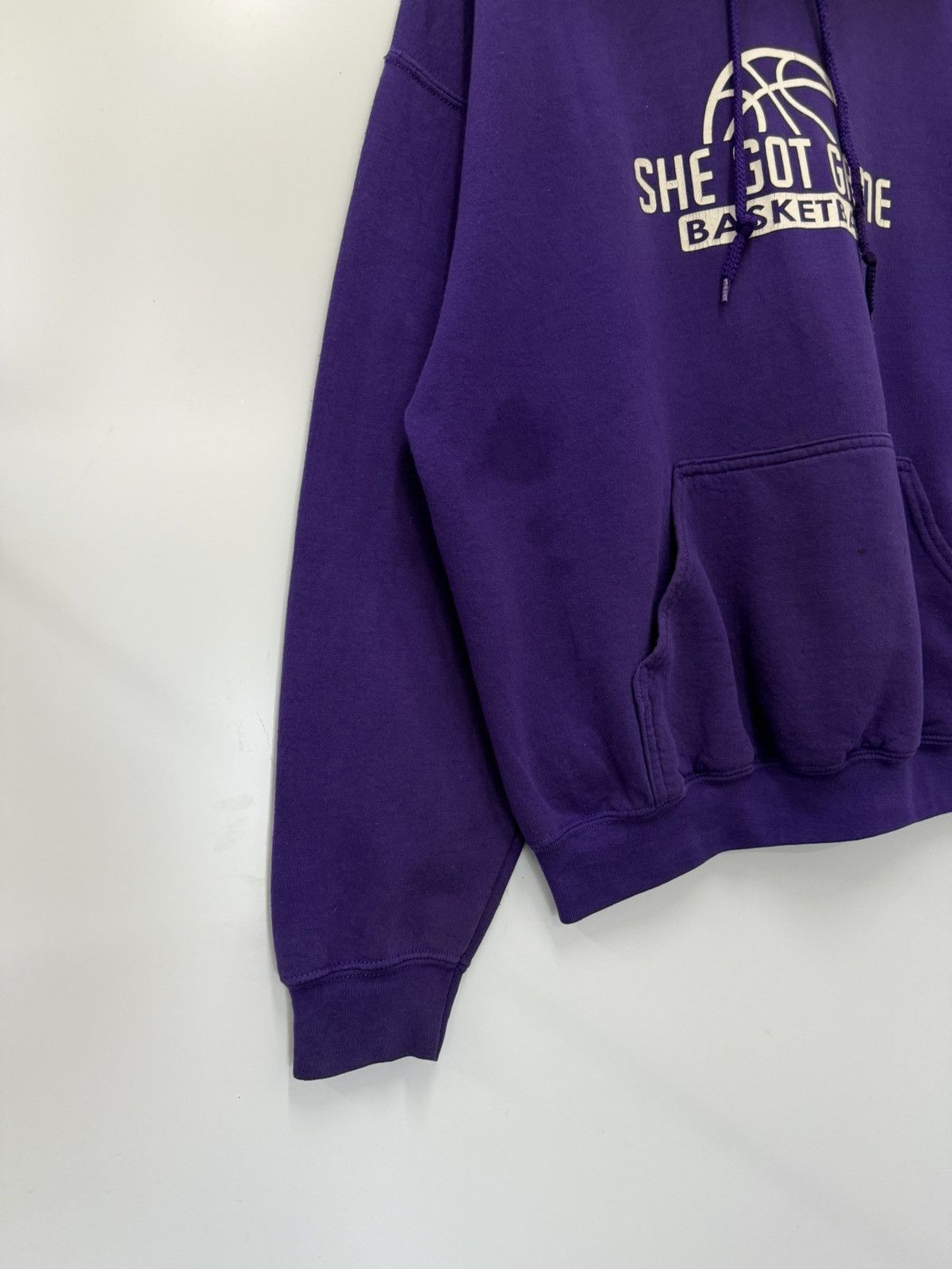 Gildan 🔥 Vtg Y2K Basketball She Got Game Big Logo Hoodie - L Size US L / EU 52-54 / 3 - 3 Thumbnail