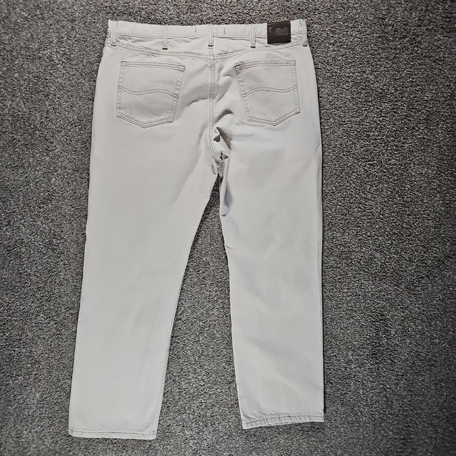 Lee Lee Regular Fit 42x32 Beige Jeans Size US 42 / EU 58 - 6 Thumbnail