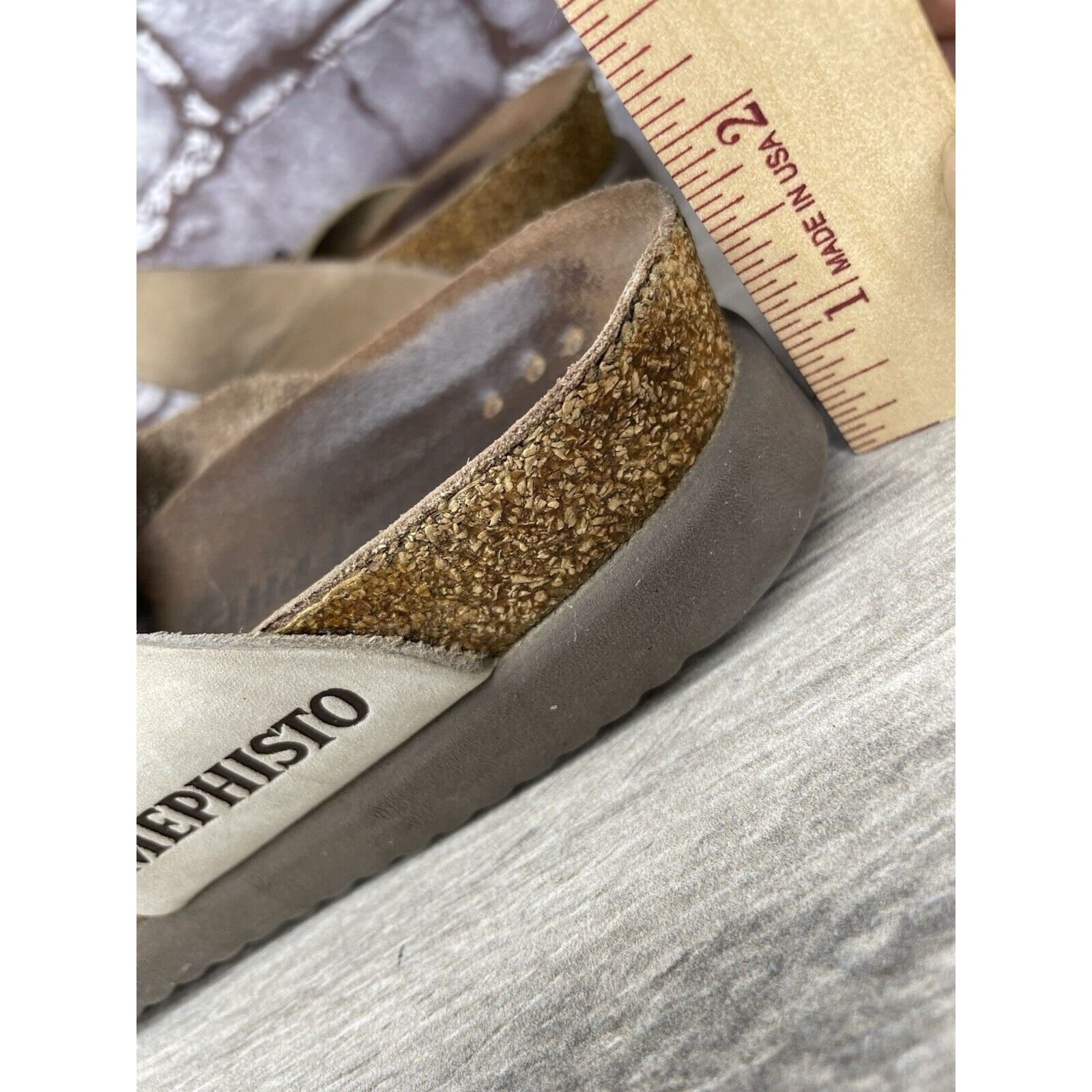 Mephisto Mephisto Helen Beige Nubuck Leather Slides Casual Sandals Wo Size US 6 / IT 36 - 12 Thumbnail