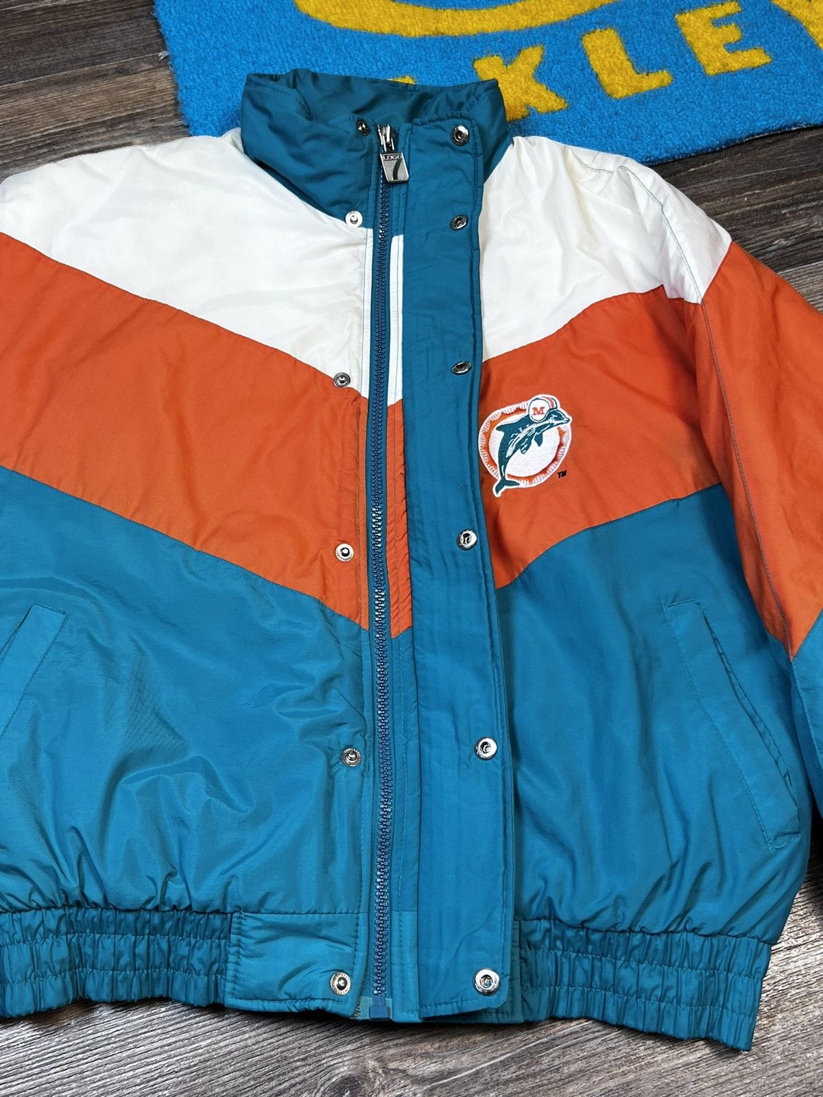 Logo 7 × NFL × Vintage Vintage 90’s 7 Logo Miami Dolphins NFL Tricolour Jacket Size US L / EU 52-54 / 3 - 15 Thumbnail