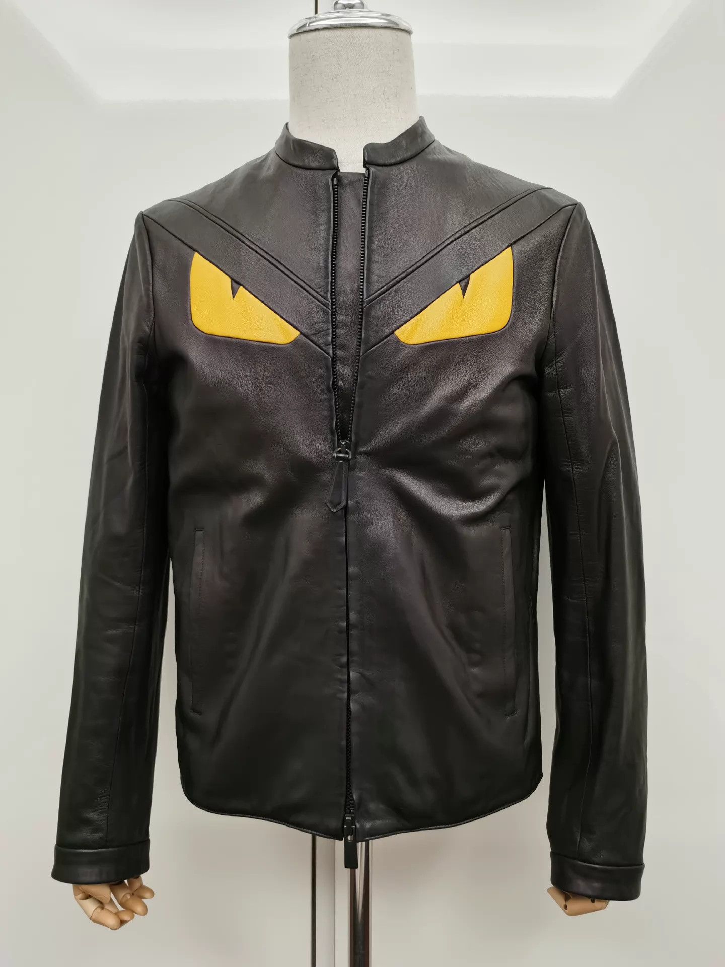 Fendi FENDI Classic Monster Leather Jacket 46 Size US S / EU 44-46 / 1 - 1 Thumbnail