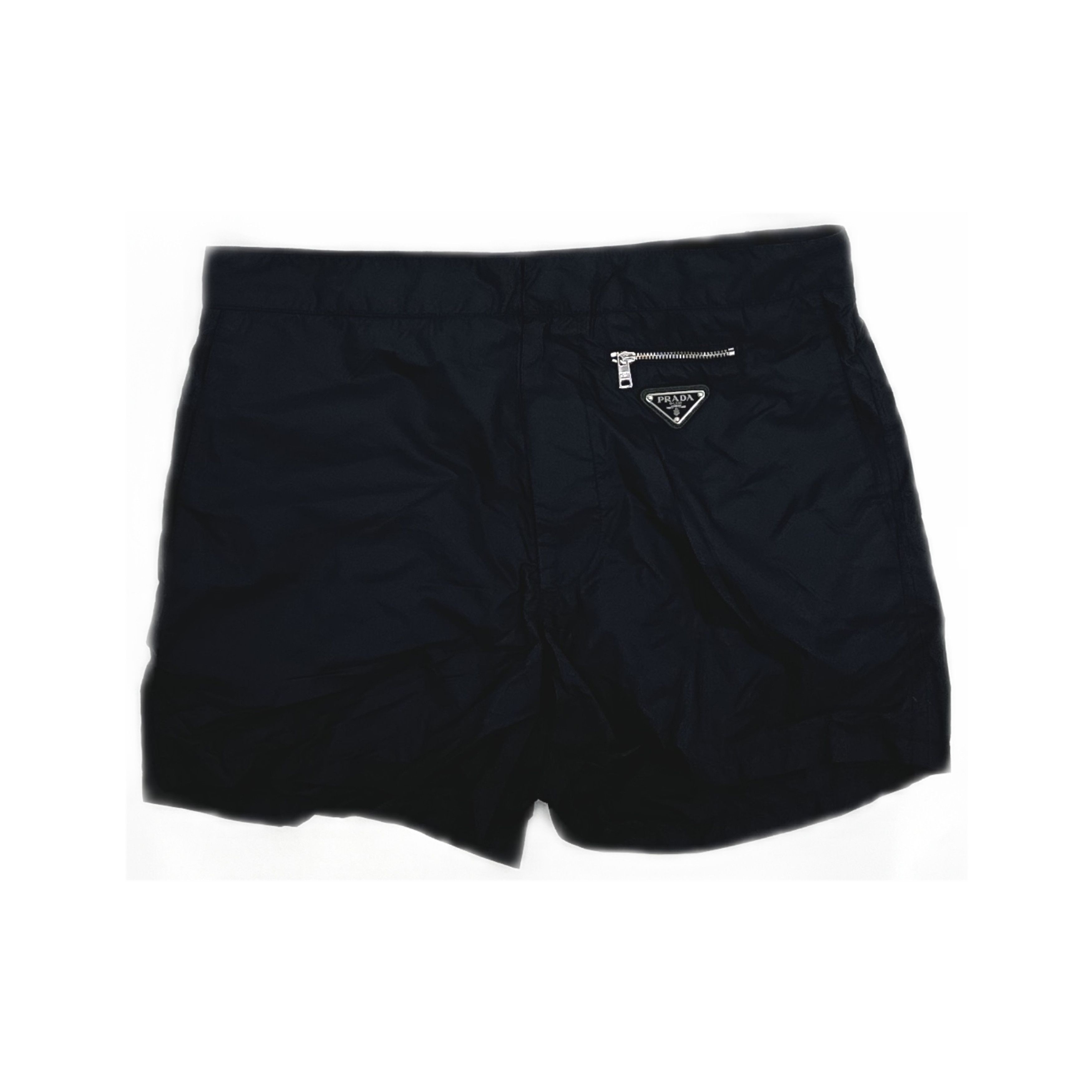 Prada Prada Nylon Triangle Logo Shorts Size 48 Size US 32 / EU 48 - 1 Thumbnail
