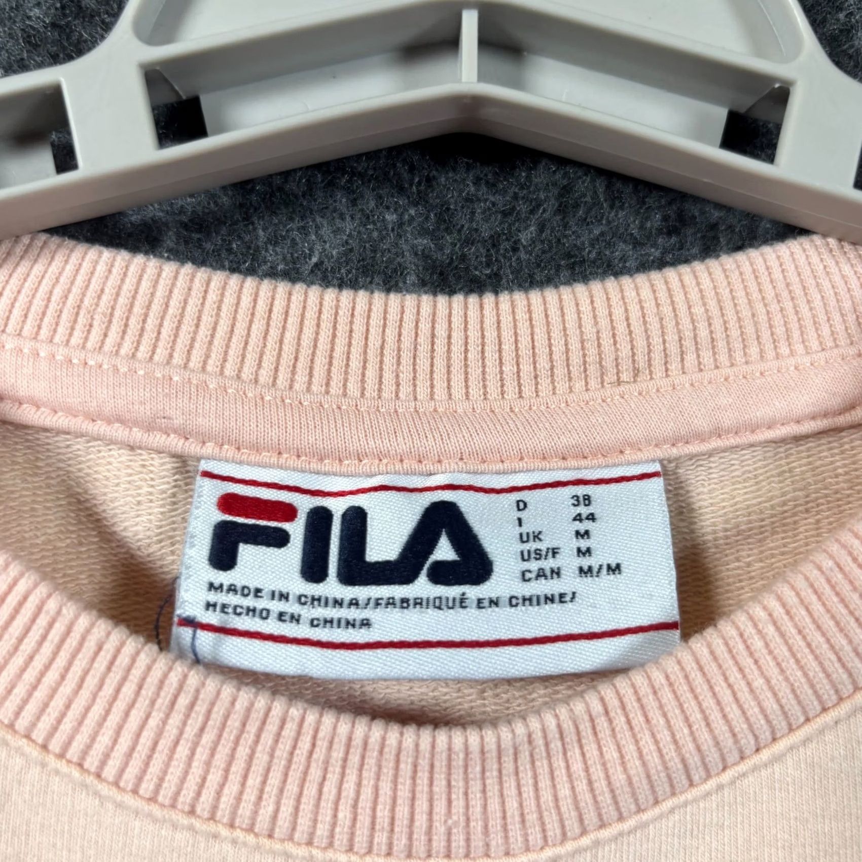 Fila Fila Sweatshirt Women’s M Pink Cotton Pullover Crew Neck Lined Athletic Stretch Size M / US 6-8 / IT 42-44 - 3 Thumbnail