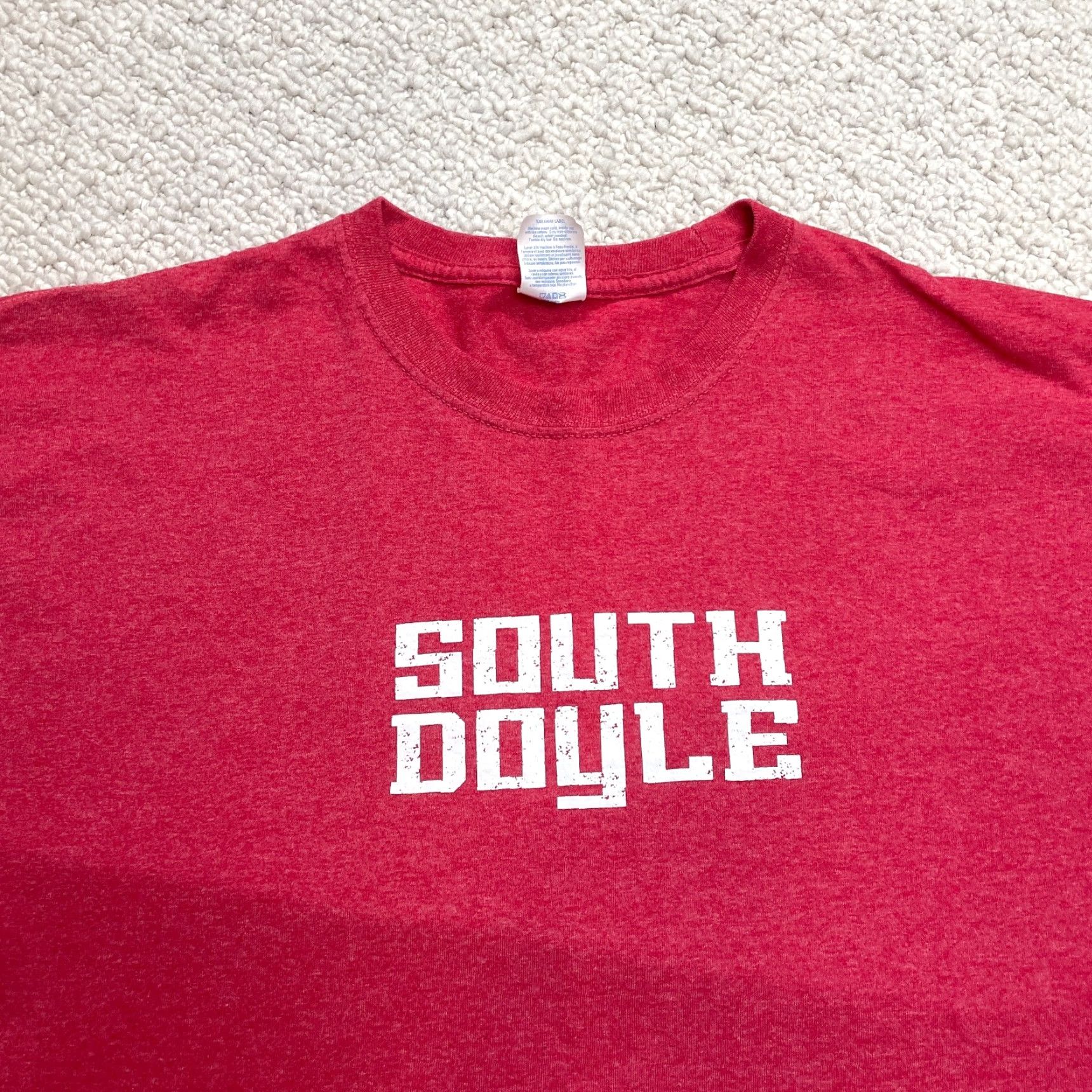 Port & Company Port & Company Core Cotton Shirt Adult 2XL Red Logo Mens Tee Size US XXL / EU 58 / 5 - 2 Thumbnail