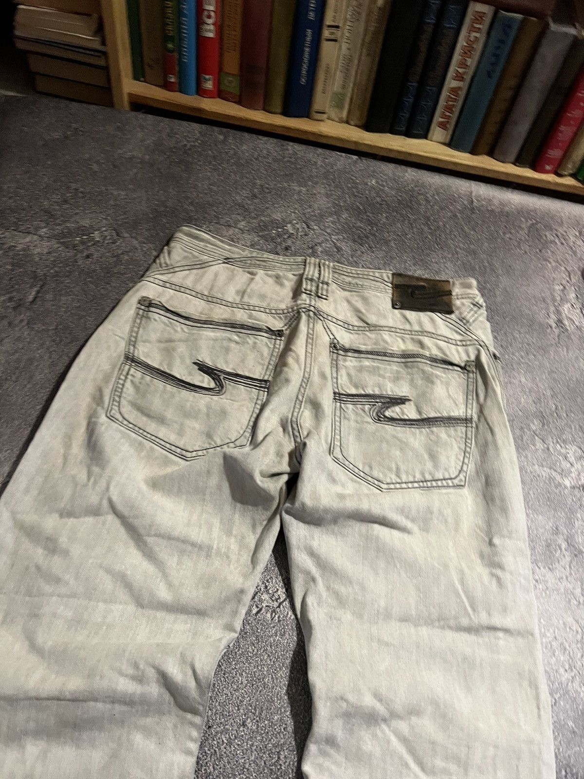 Japanese Brand Glamour Y2K White Baggy / Archive Japanese Streetwear / Y2K Size US 34 / EU 50 - 2 Thumbnail