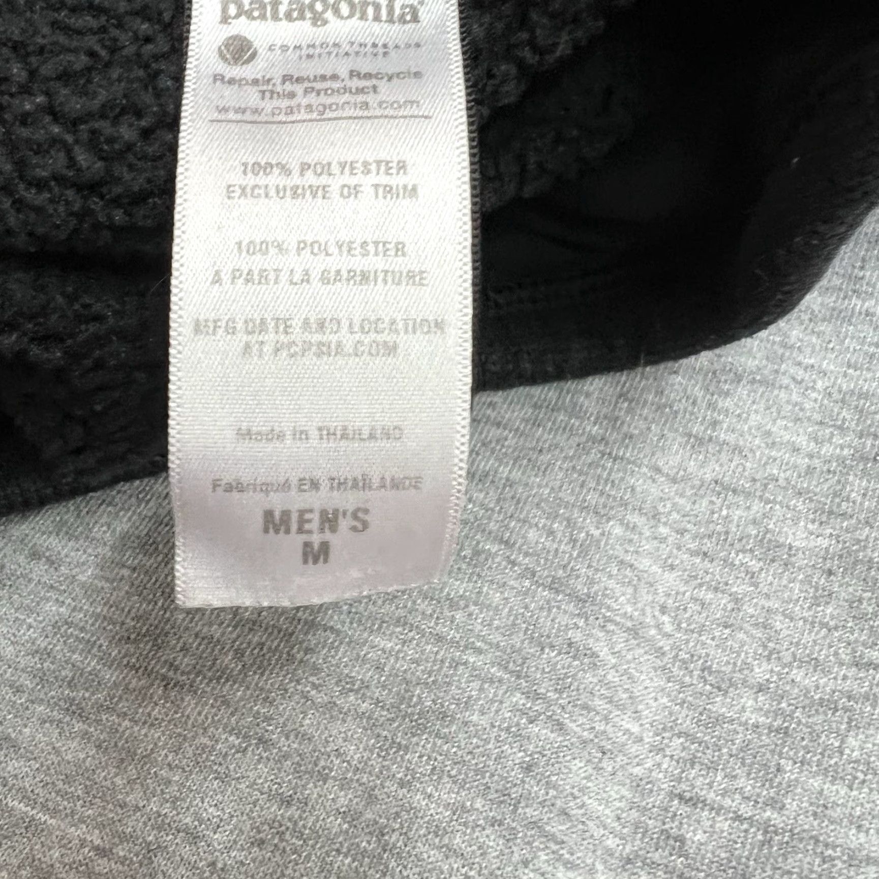 Patagonia Patagonia Polortec 1/2 Zip Fleece Mock Neck Sweater Mens Size M Black Shirt Size US M / EU 48-50 / 2 - 6 Thumbnail