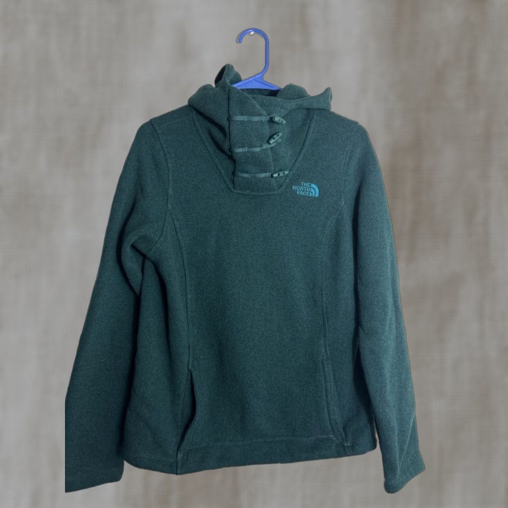 The North Face The North Face Crescent Sunset Hoodie Womens Small Green Button Pullover Size S / US 4 / IT 40 - 1 Thumbnail