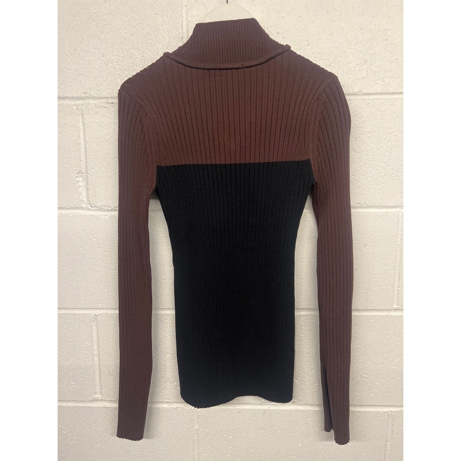 Other Marina Moscone Sz M Brown Black Two-Tone Colorblock Sweater Size M / US 6-8 / IT 42-44 - 5 Thumbnail