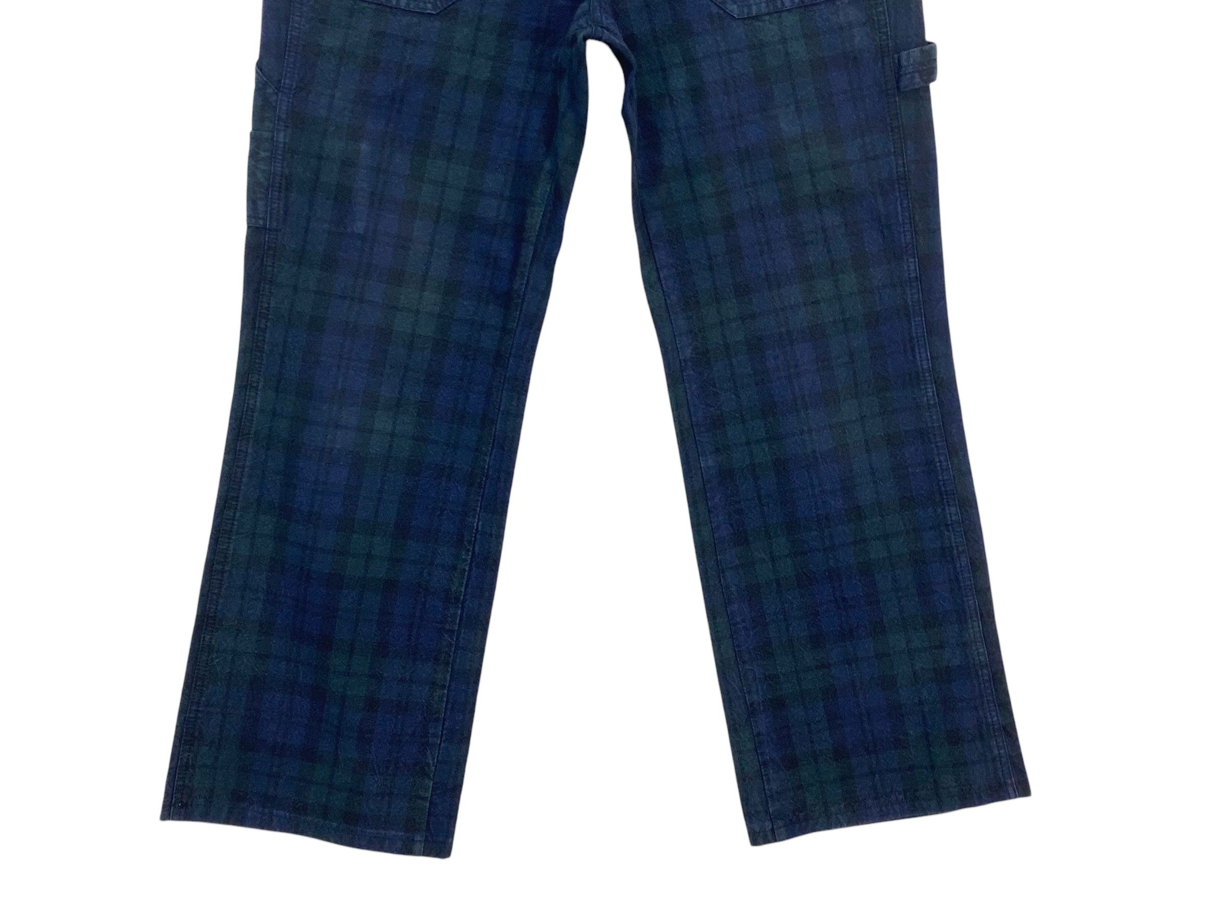 Japanese Brand Baker Pocket Carpenter Jeans Checkered Pants Size US 31 - 4 Thumbnail