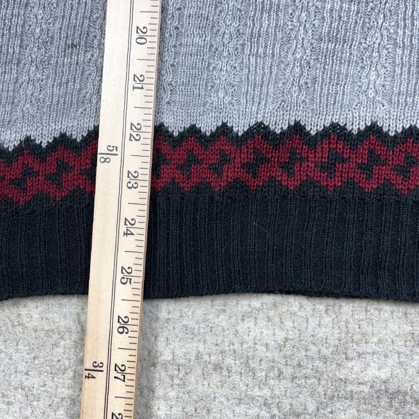 Vintage VINTAGE Rob Winter Geometric Grandpa Sweater Men M Gray Black Knit Pullover Long Sleeve 90s Hip Hop Retro Designer Cosby Size US M / EU 48-50 / 2 - 7 Thumbnail