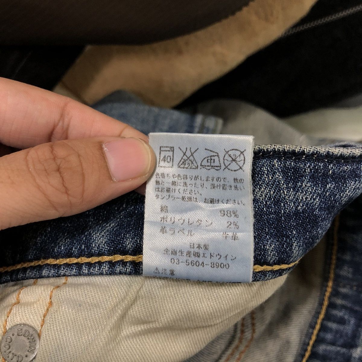Japanese Brand 🔥90’s Vintage Distressed Denim Jeans Edwin Size US 34 / EU 50 - 15 Thumbnail