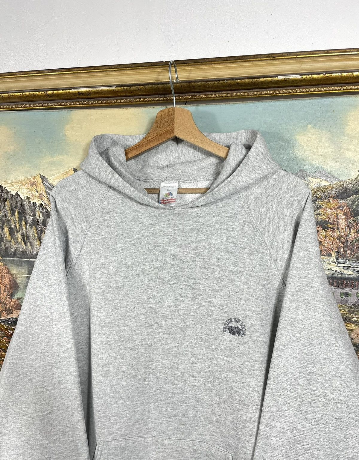 Fruit Of The Loom × Vintage vintage y2k blank oversize baggy hoodie sweatshirt basic y2k Size US L / EU 52-54 / 3 - 4 Thumbnail
