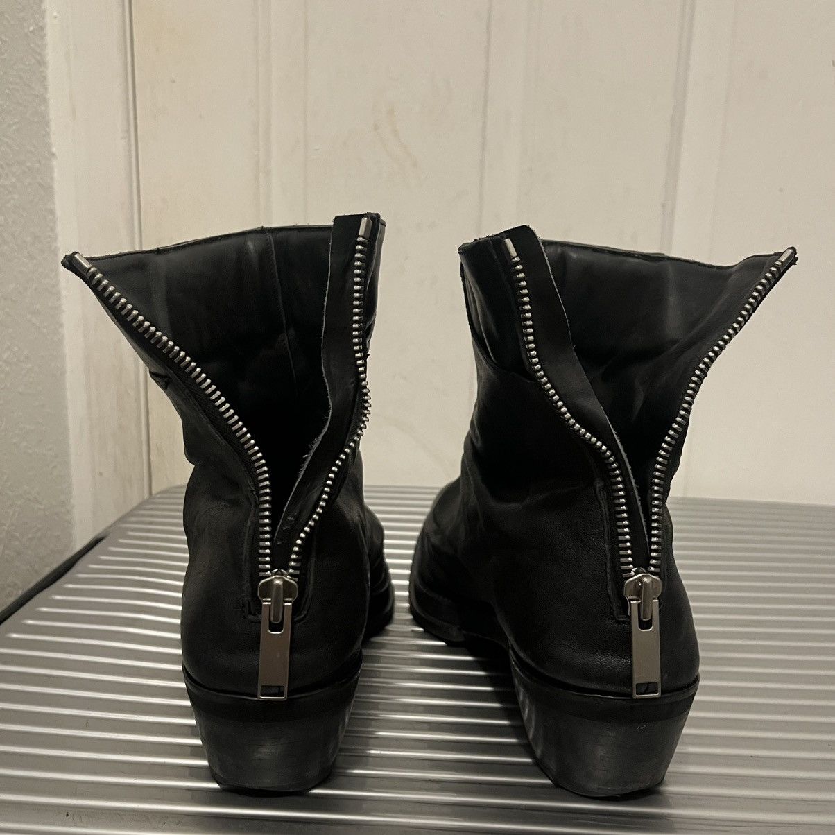 424 424 LEATHER MARATHON COWBOY BOOTS 46 US 12 MAINLINE $1225 Size US 12 / EU 45 - 13 Thumbnail