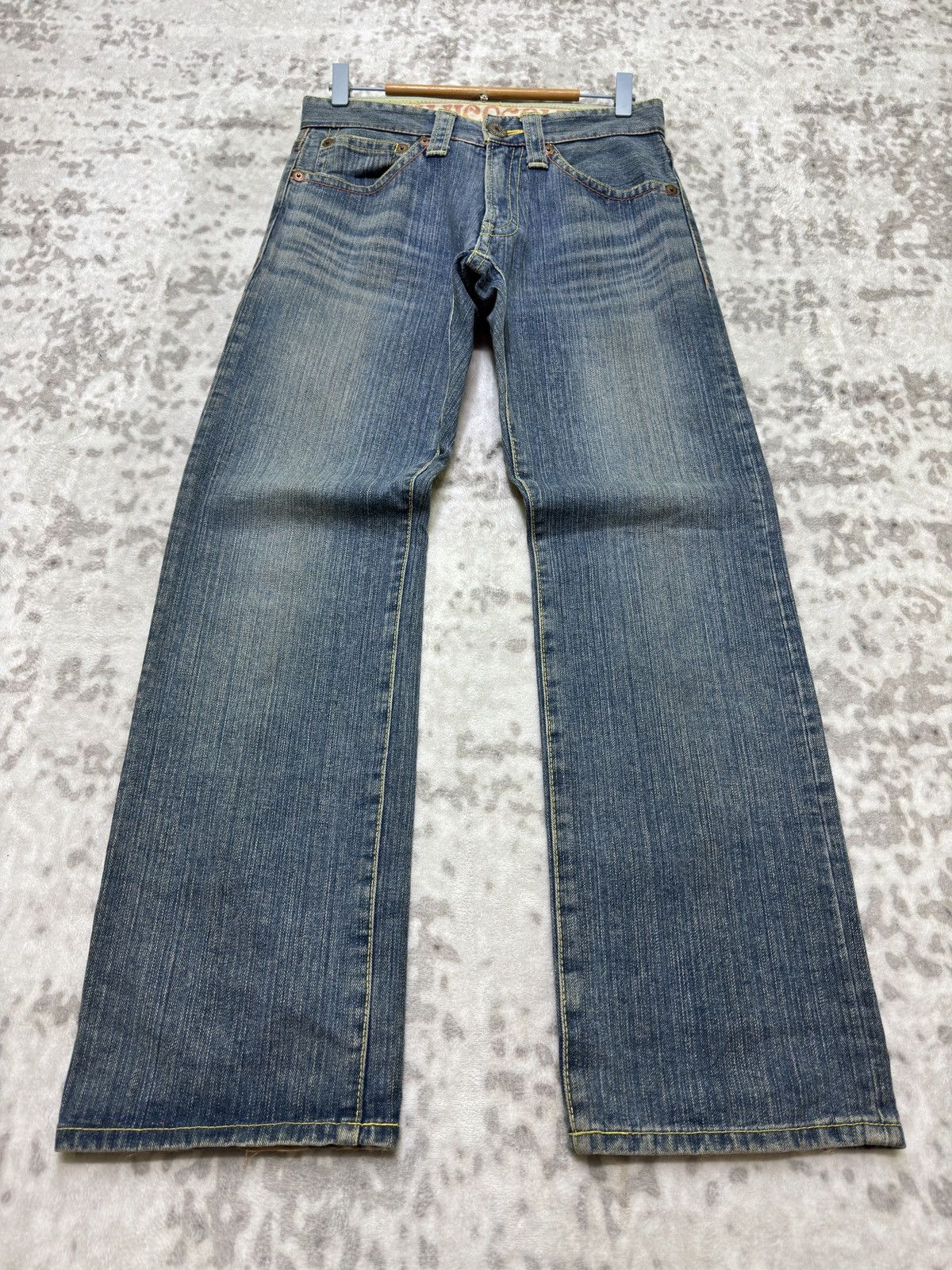 Hysteric Glamour Cocolulu Straight Leg Y2K Distressed Logo Back Pocket Jeans Size US 29 - 2 Thumbnail
