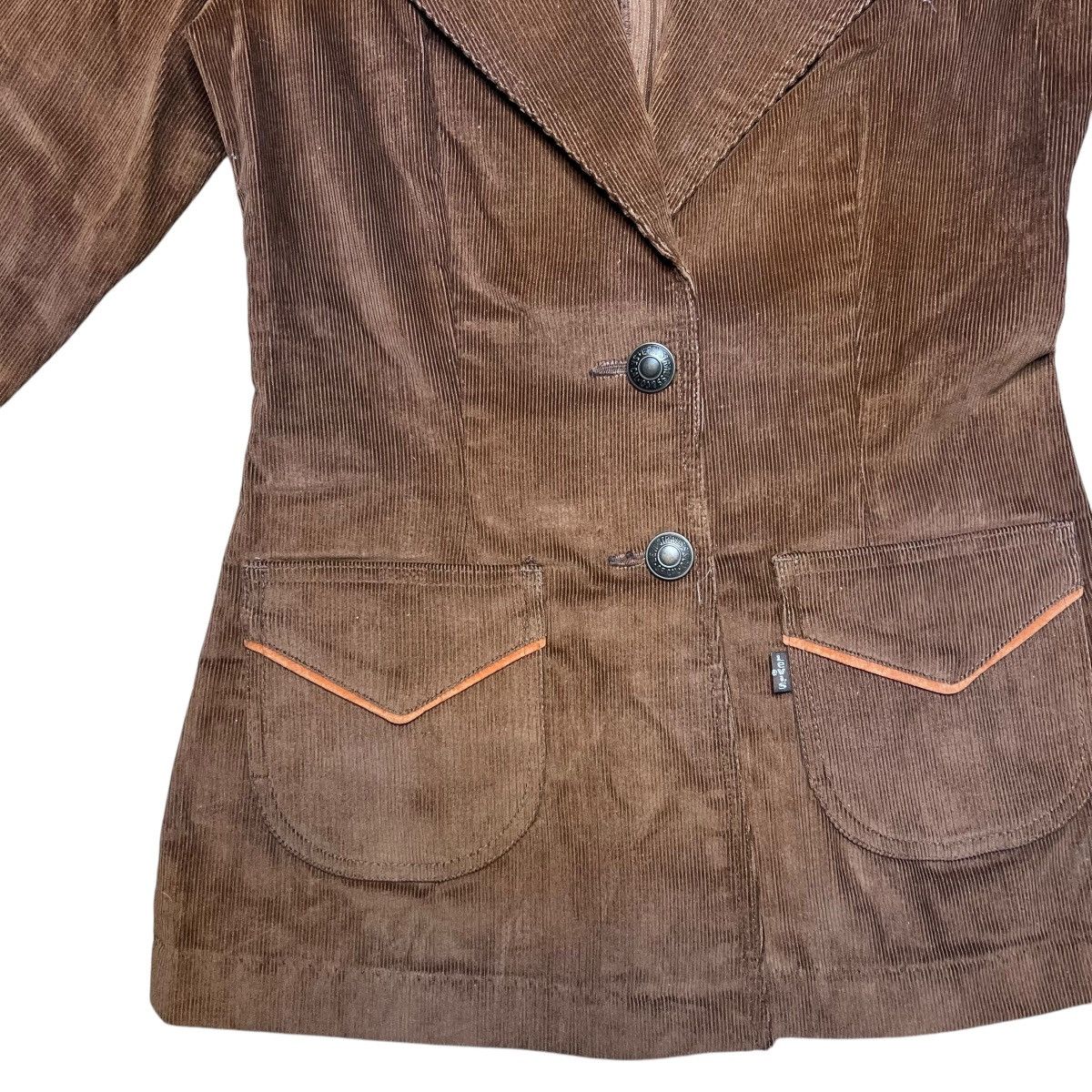 Levi's × Vintage Vintage 1970s Levi’s Two Pocket Brown Corduroy Blazer Jacket Size S / US 4 / IT 40 - 5 Thumbnail