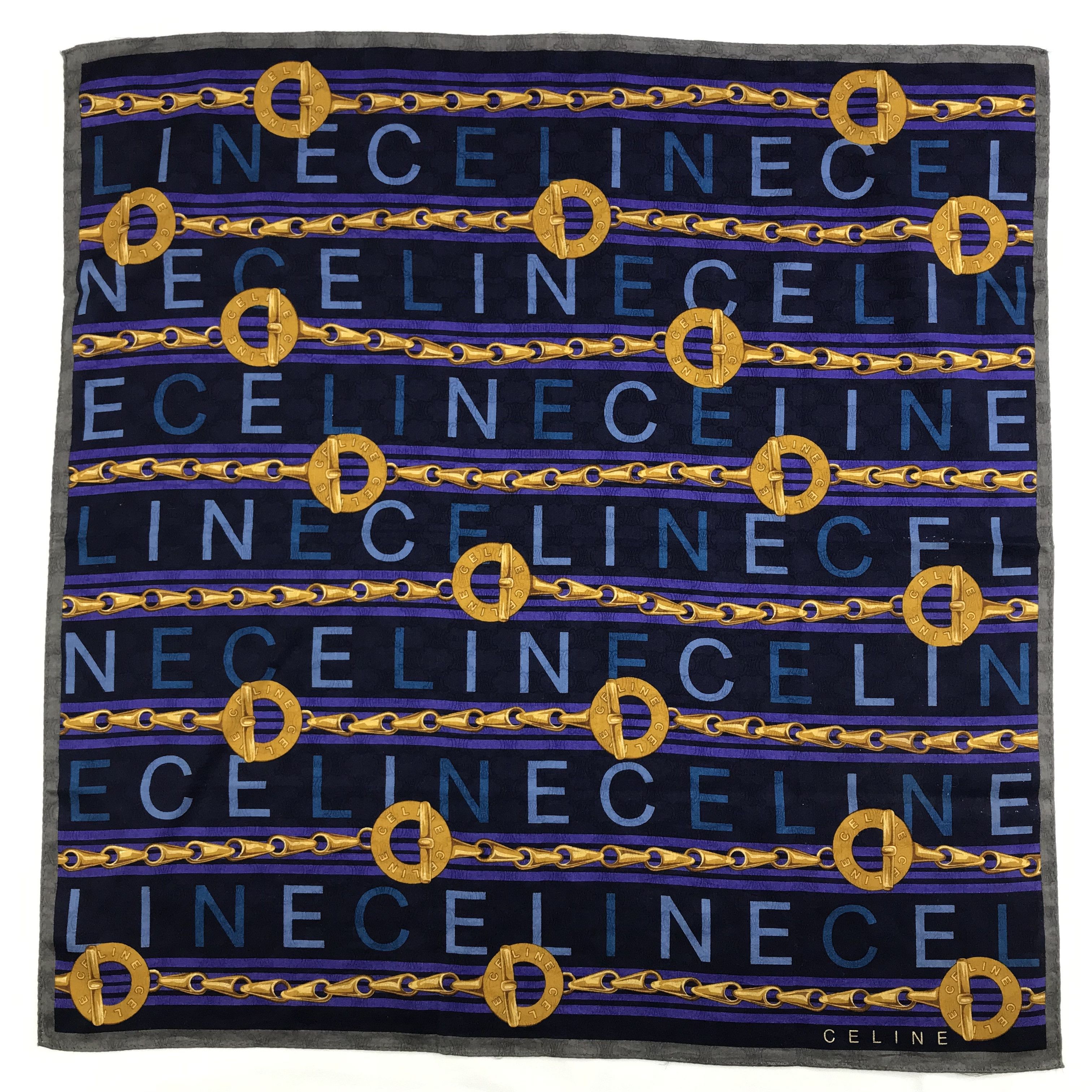 Celine × Vintage Celine Bandana / Handkerchief / Neckerchief - S2648 Size ONE SIZE - 1 Thumbnail