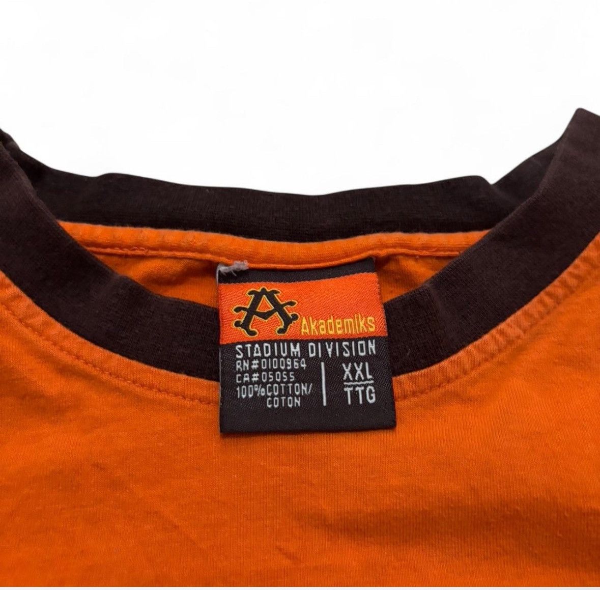 Akademiks × Japanese Brand × Vintage RARE Y2K Orange Akademiks long sleeve tee Size US XXL / EU 58 / 5 - 3 Thumbnail