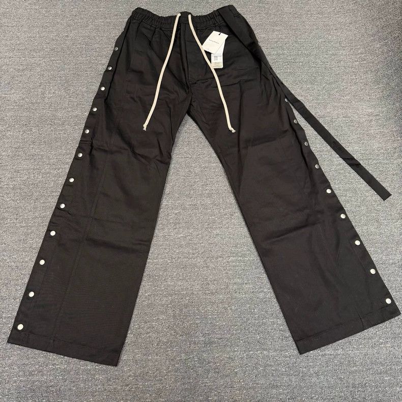 Rick Owens Black Nylon Long Pants