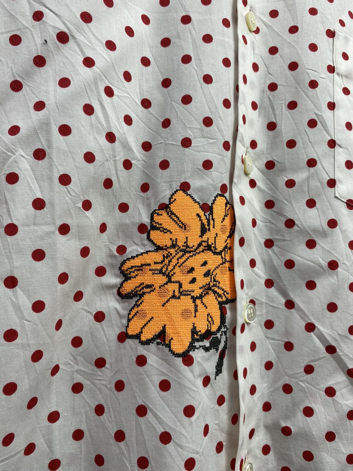 Comme des Garcons 2000s Tao comme des garcons polka flower shirt Size US M / EU 48-50 / 2 - 4 Thumbnail