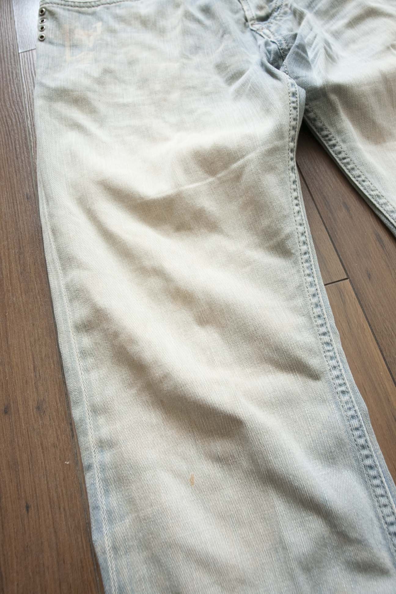 Diesel Diesel Slammer Jeans Distressed Size 32x30.5 Stains Bleached Size US 32 / EU 48 - 2 Thumbnail