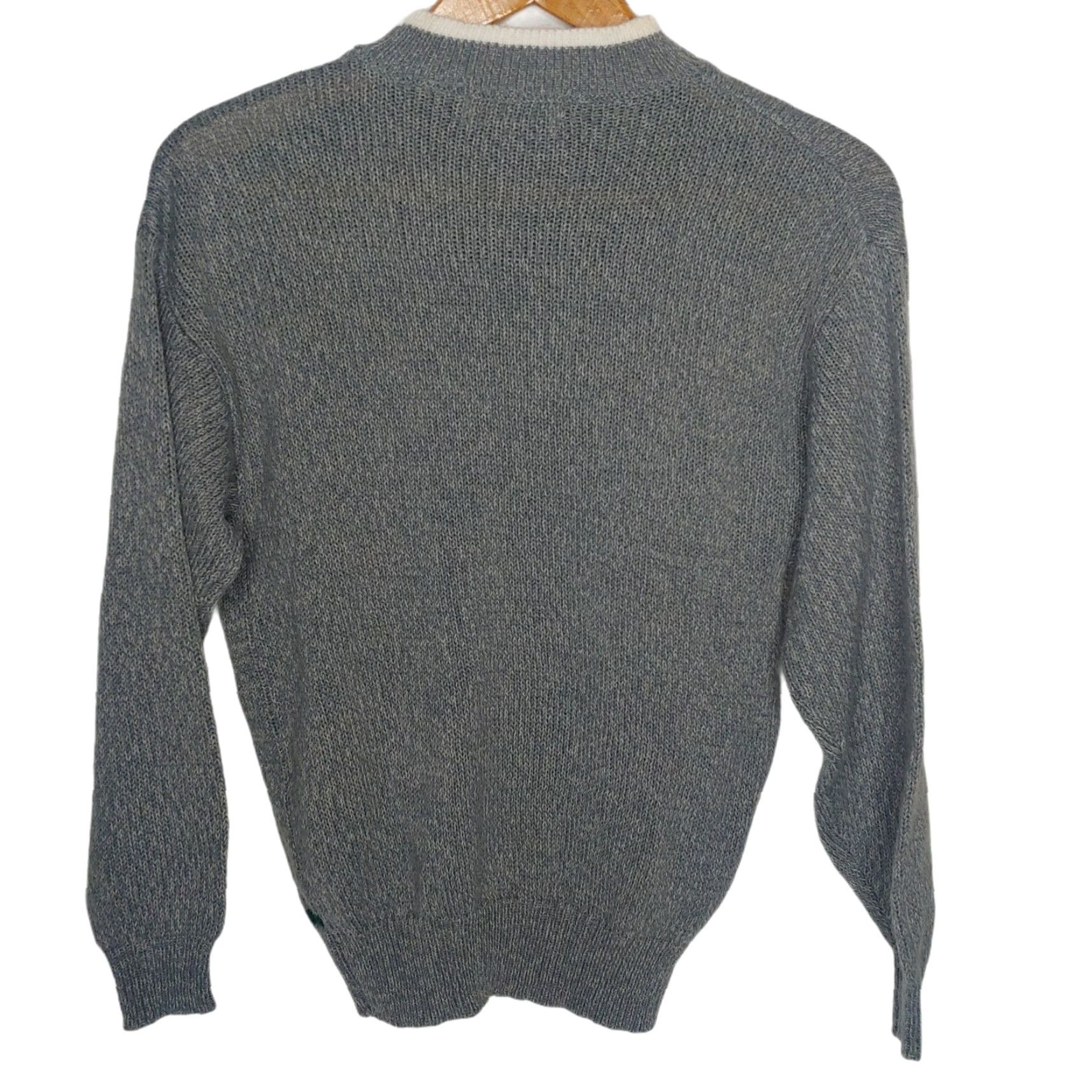 Vintage VINTAGE 1988 Korea Retro Knit Works Sweater M Gray Red Blue Winter Fashion Women Size M / US 6-8 / IT 42-44 - 7 Thumbnail