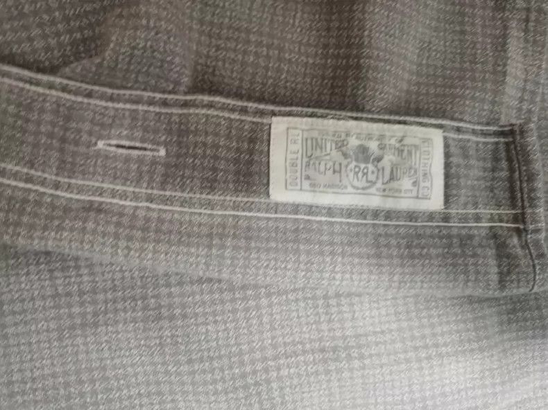 RRL Ralph Lauren RRL Gray Plaid Long Sleeve Shirt-2508 Size US M / EU 48-50 / 2 - 4 Thumbnail