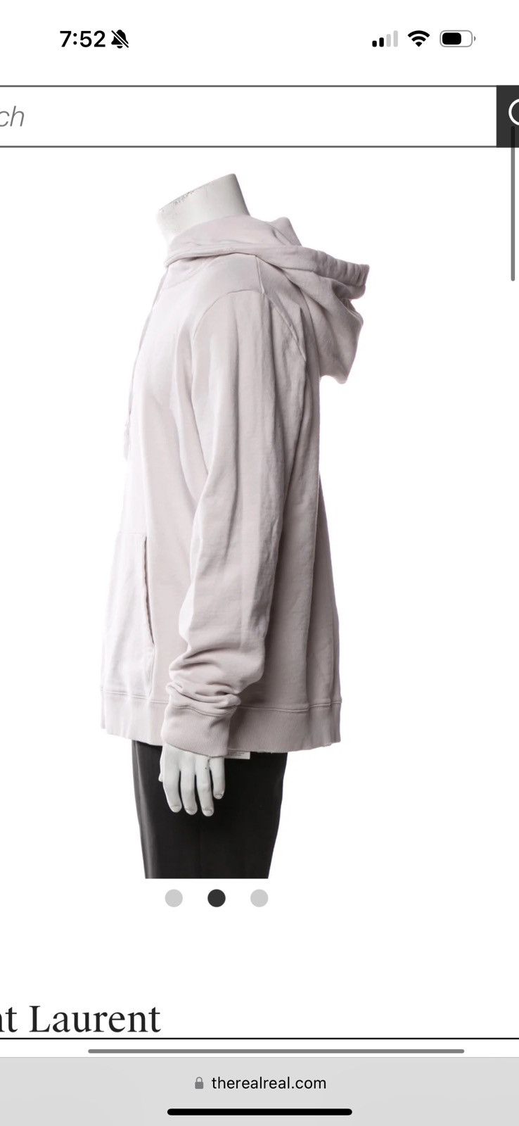 Yves Saint Laurent Saint Laurent Animal Print Logo Hoodie Beige Size US M / EU 48-50 / 2 - 2 Thumbnail