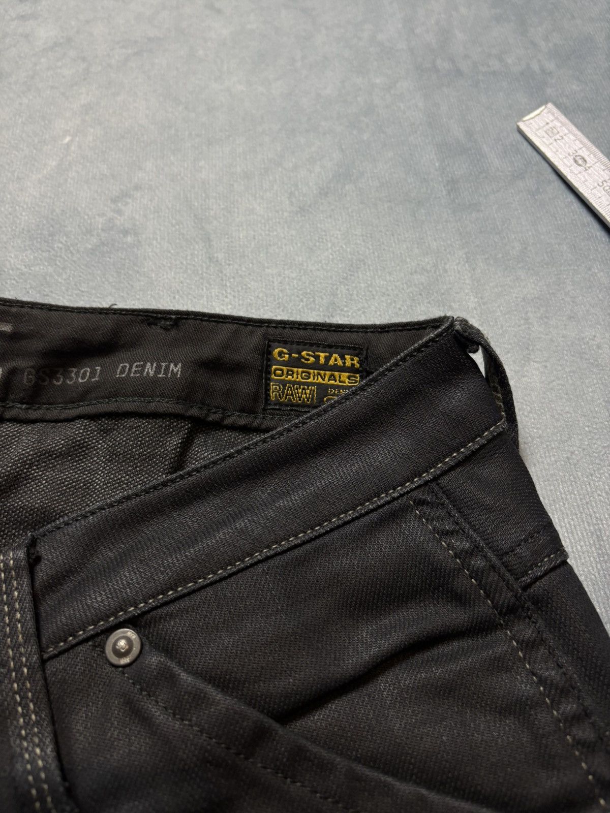 Designer × G-Star × Vintage G-Star RAW Slim Fit Jeans W26 L34 – Black Utility Pocket Size 26" / US 2 / IT 38 - 6 Thumbnail