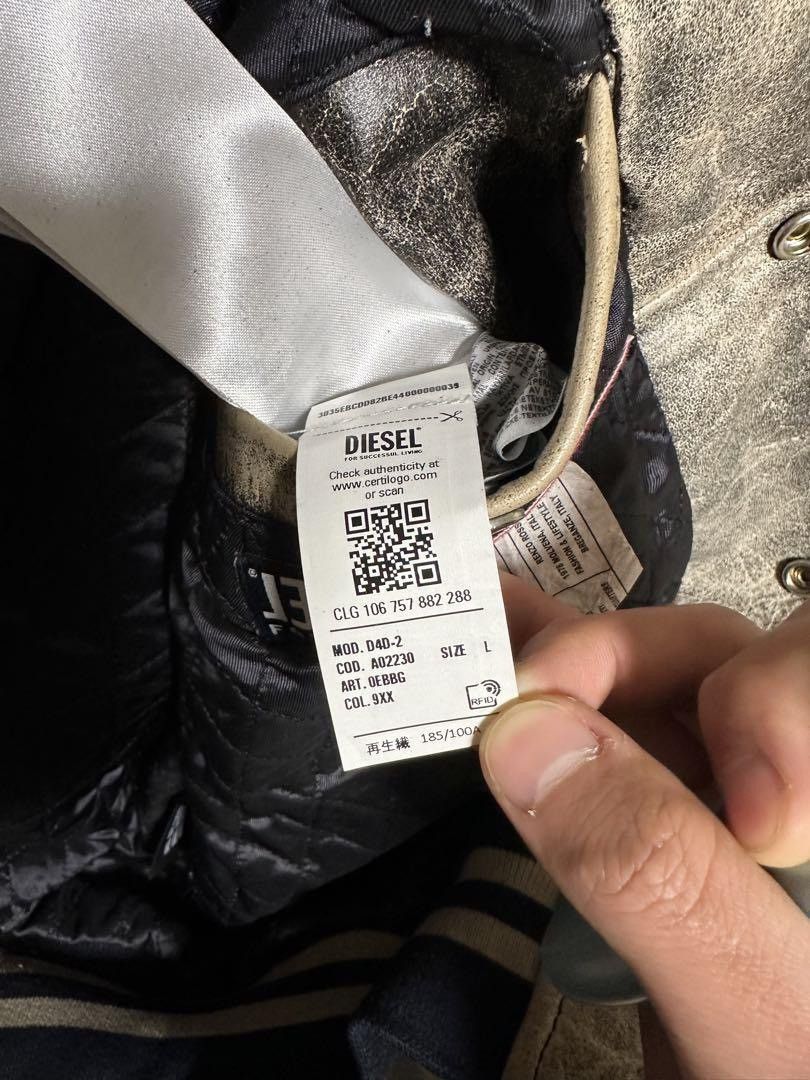 Diesel × Japanese Brand × Vintage DIESEL leather jacket L