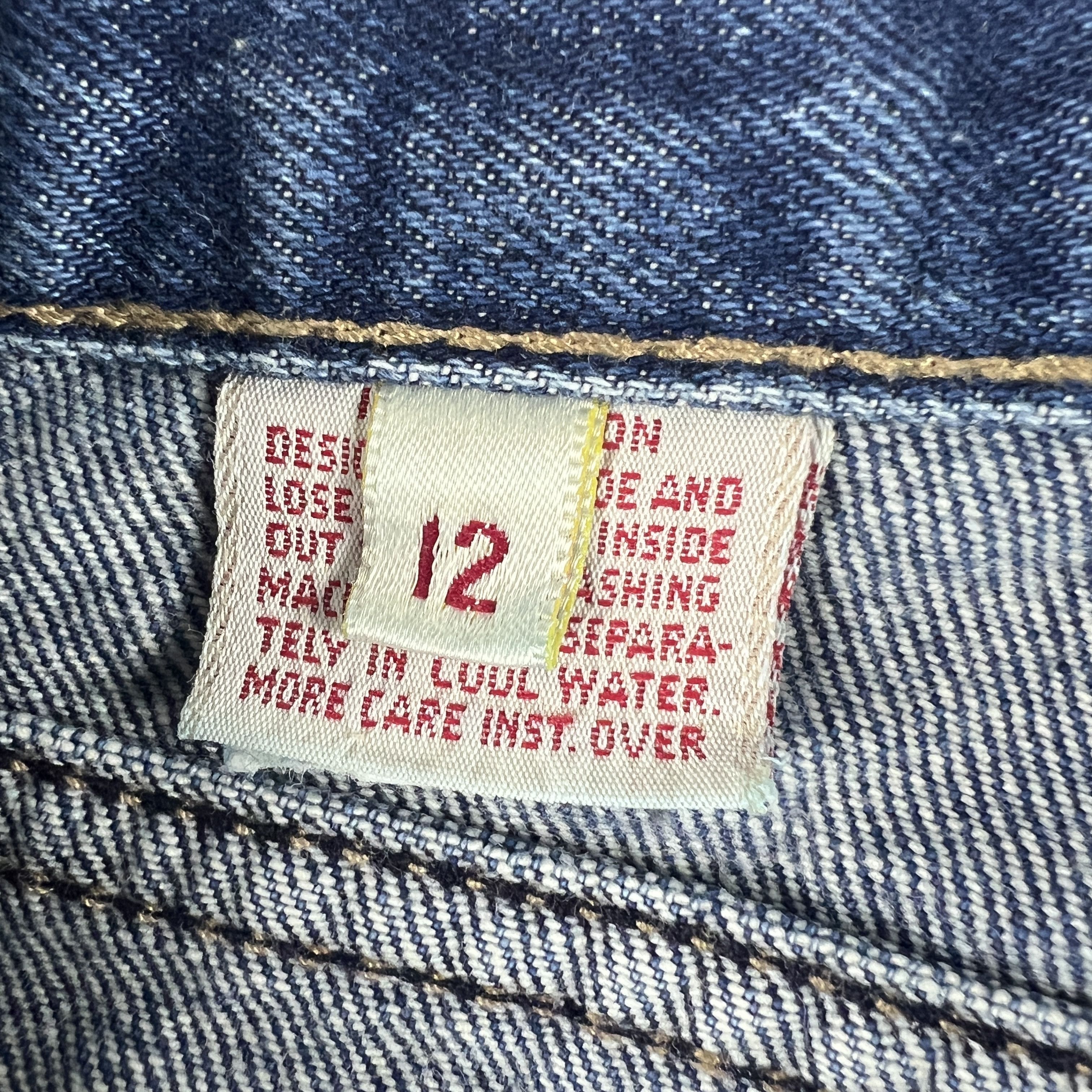 Calvin Klein VTG 80s Calvin Klein Jeans High Rise Straight Blue Denim Size 28" / US 6 / IT 42 - 11 Thumbnail