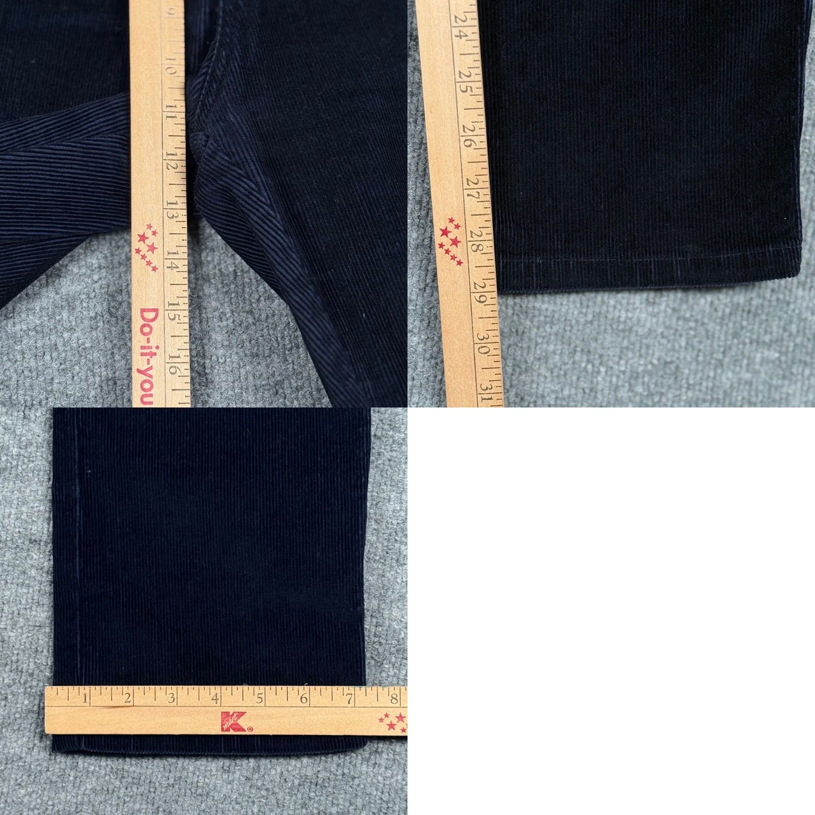 Bill Blass VINTAGE Bill Blass Jeans Straight Leg Corduroy 8 Navy Blue Women 5-Pocket Stretch Fall Winter 80s 90s Y2K Size 30" / US 8 / IT 44 - 9 Thumbnail