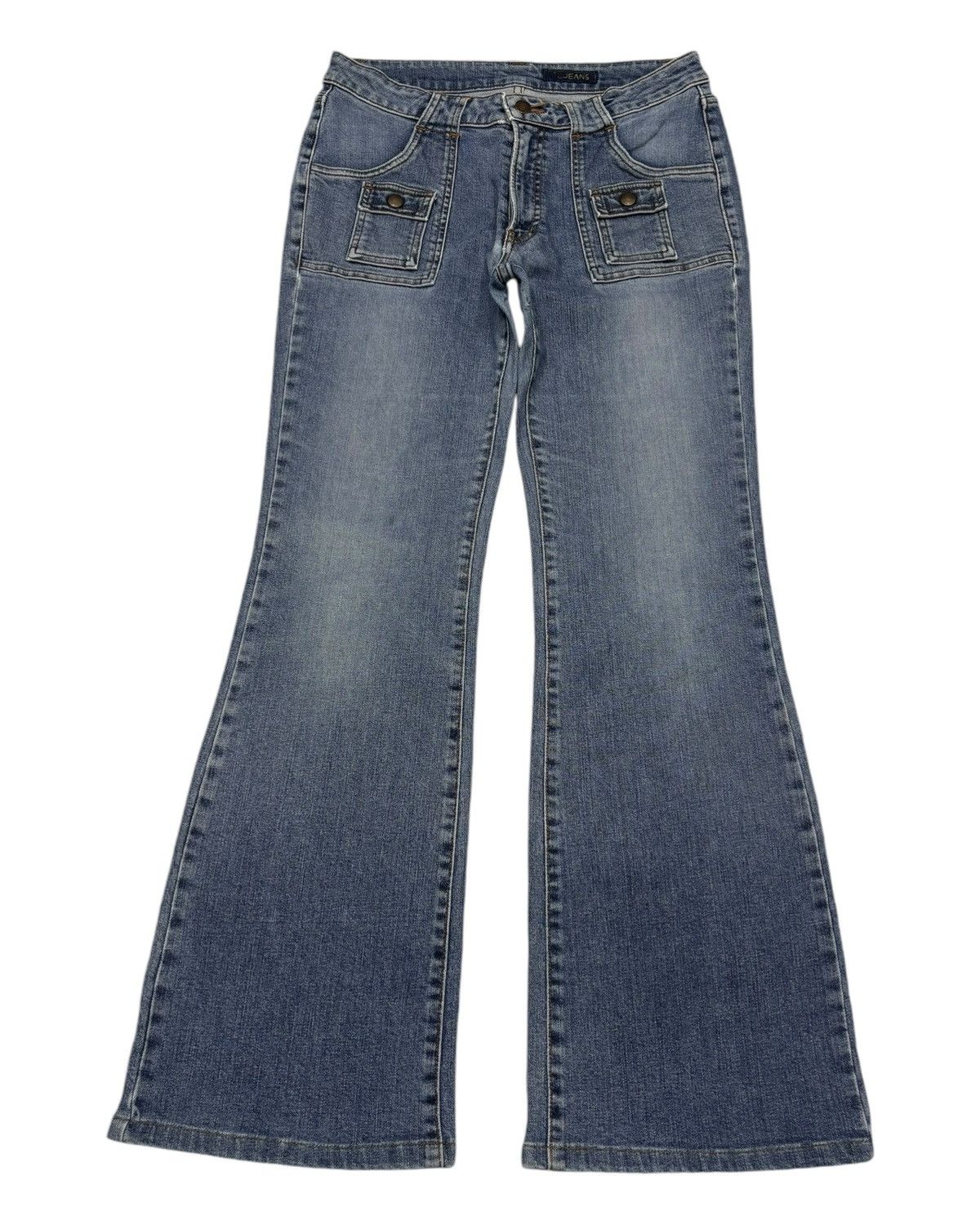 If Six Was Nine FLARE💥90s Style Vintage Flared Jeans Bush Pants Ru Jeans Size US 29 - 1 Thumbnail