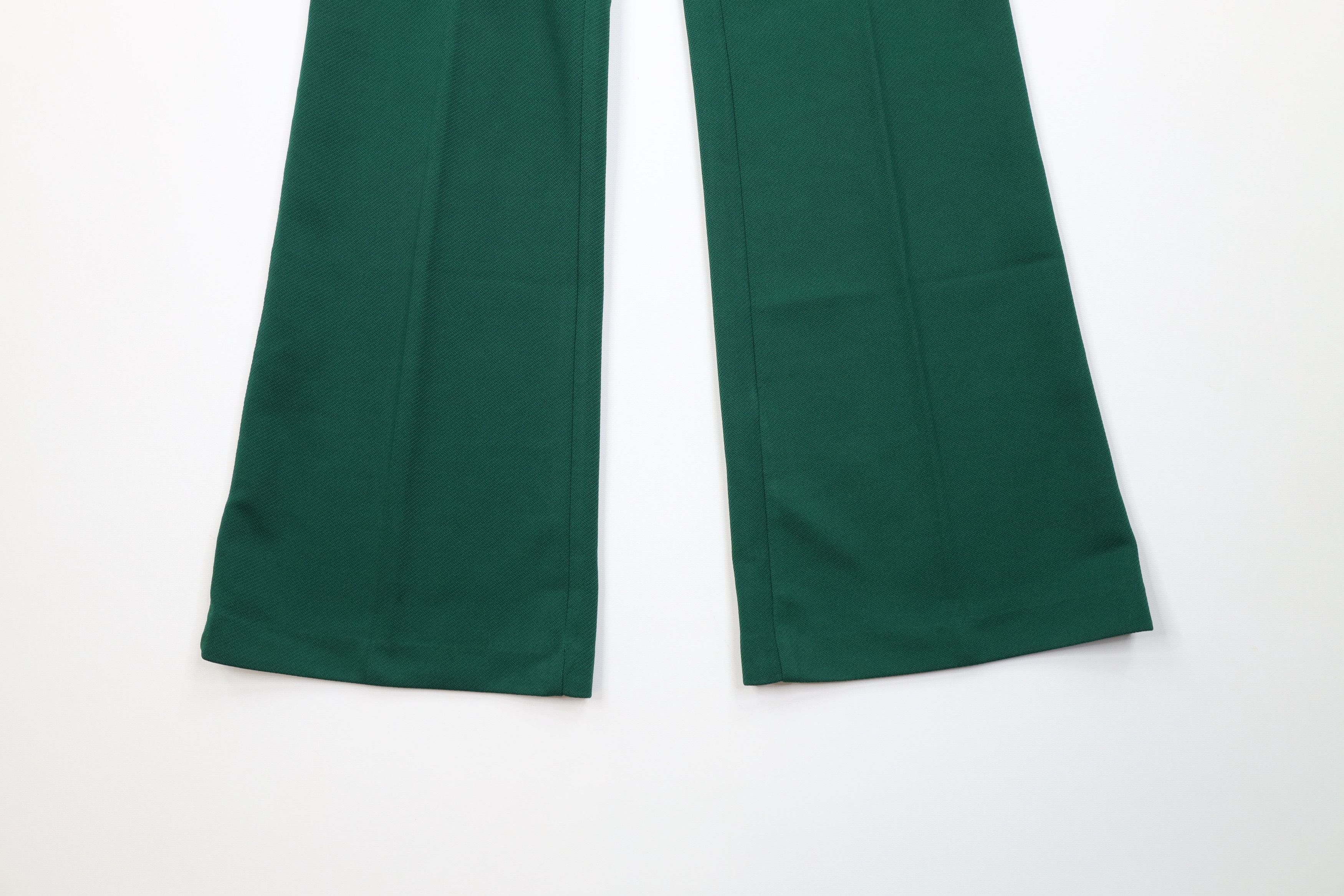Vintage Vintage 70s Streetwear Wide Leg Bell Bottoms Pants Green USA Size 30" / US 8 / IT 44 - 4 Thumbnail