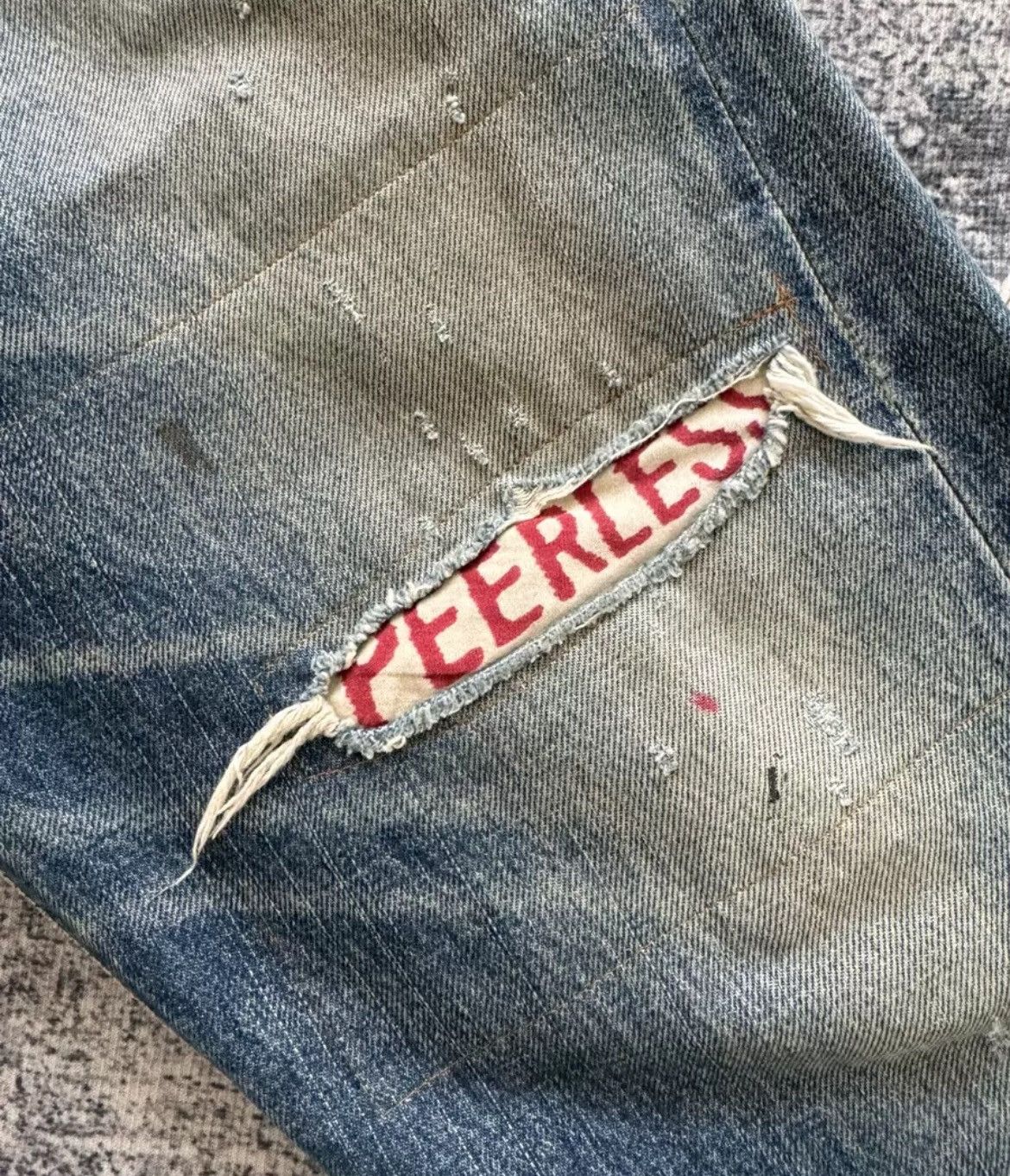 VISVIM 19AW JOURNEYMAN PANTS TACKED CRASH jeans