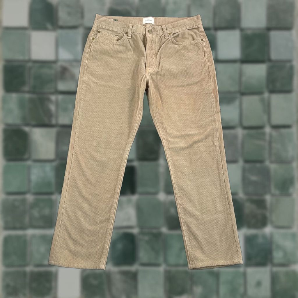 Sid Mashburn Sid Mashburn Pants Corduroy Chino Straight Leg Men 34x28 Khaki Designer Beige Beige? Size US 34 / EU 50 - 1 Thumbnail