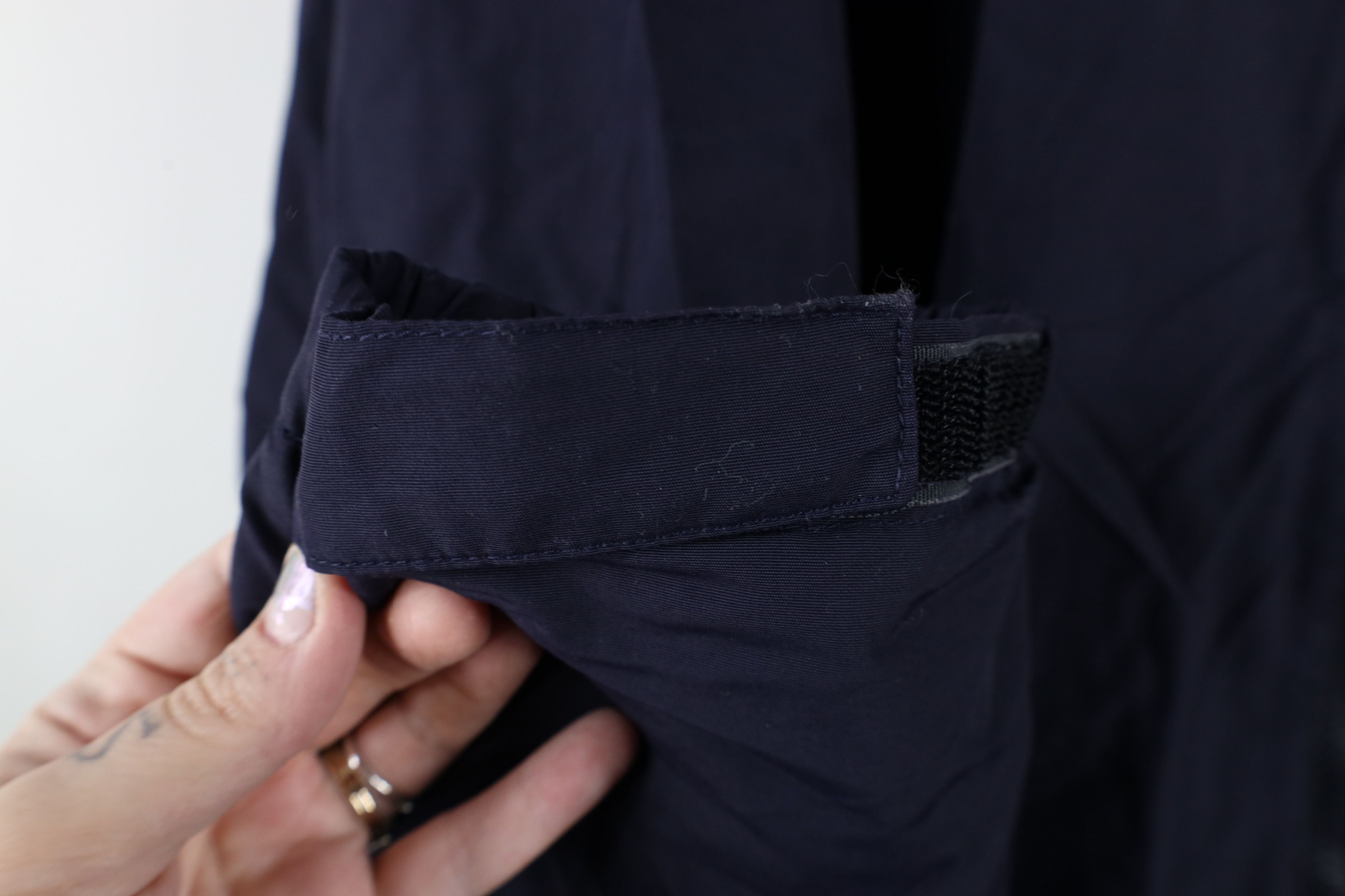 Lands' End × Vintage Vintage 90s Lands End Full Zip Hooded Rain Jacket Navy Blue Size US XL / EU 56 / 4 - 5 Thumbnail