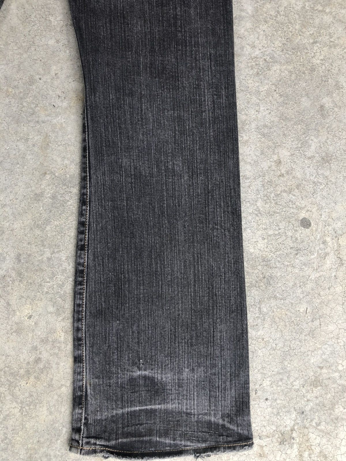 If Six Was Nine Japanese Johnbull Flared Jeans Distressed Denim Size US 32 / EU 48 - 11 Thumbnail