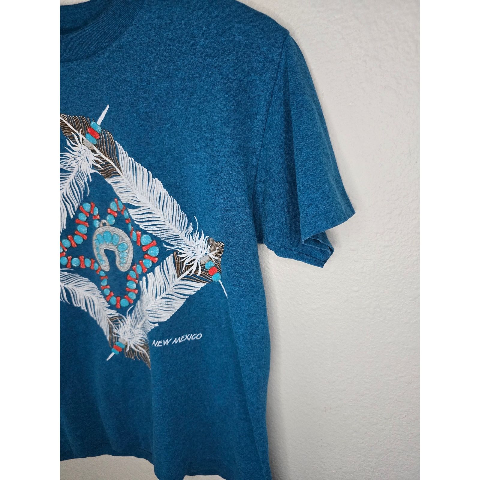 Vintage Vintage New Mexico Native American Dream Catcher Blue M Tee Size US M / EU 48-50 / 2 - 4 Thumbnail