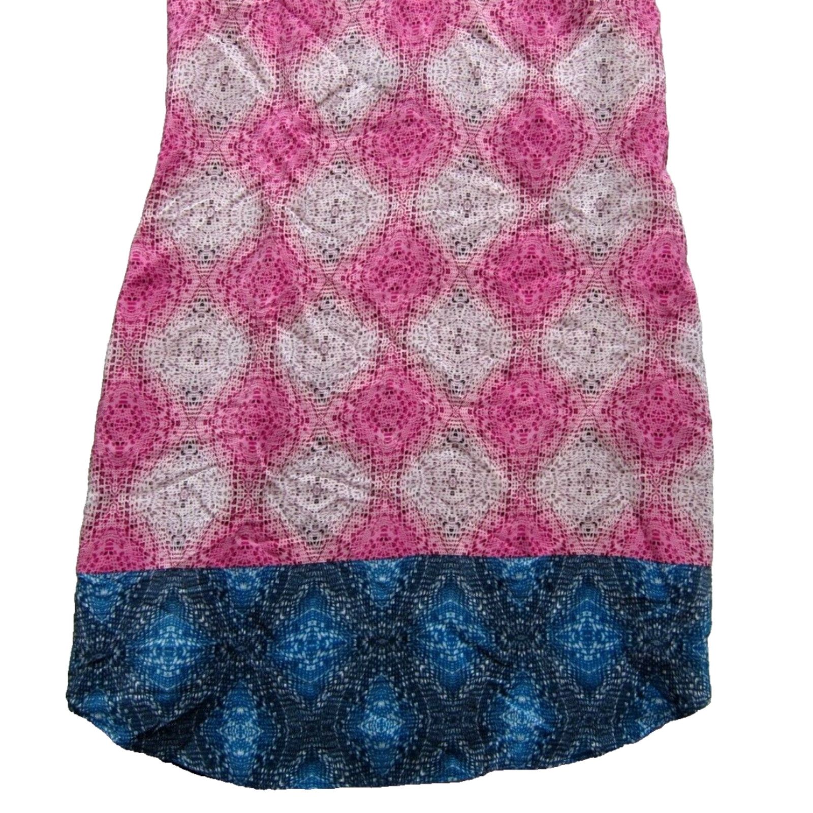 Anthropologie Charlie Jade Anthropologie 100% Silk Pink Blue Tunic Tank Slip Dress S/P Women Size S / US 4 / IT 40 - 6 Thumbnail