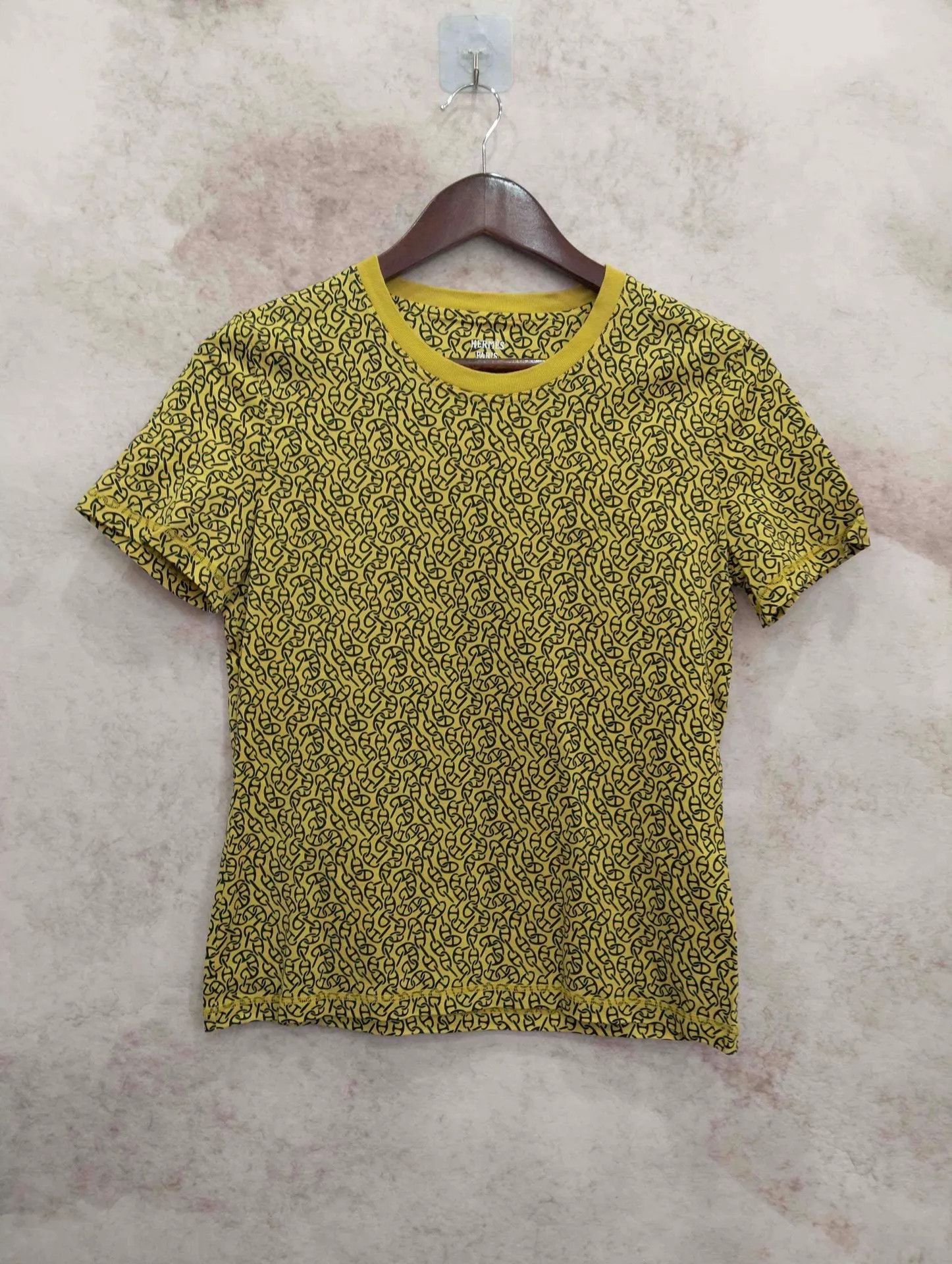 Hermes Hermes yellow allover print short-sleeve T-shirt 40 Size M / US 6-8 / IT 42-44 - 1 Thumbnail