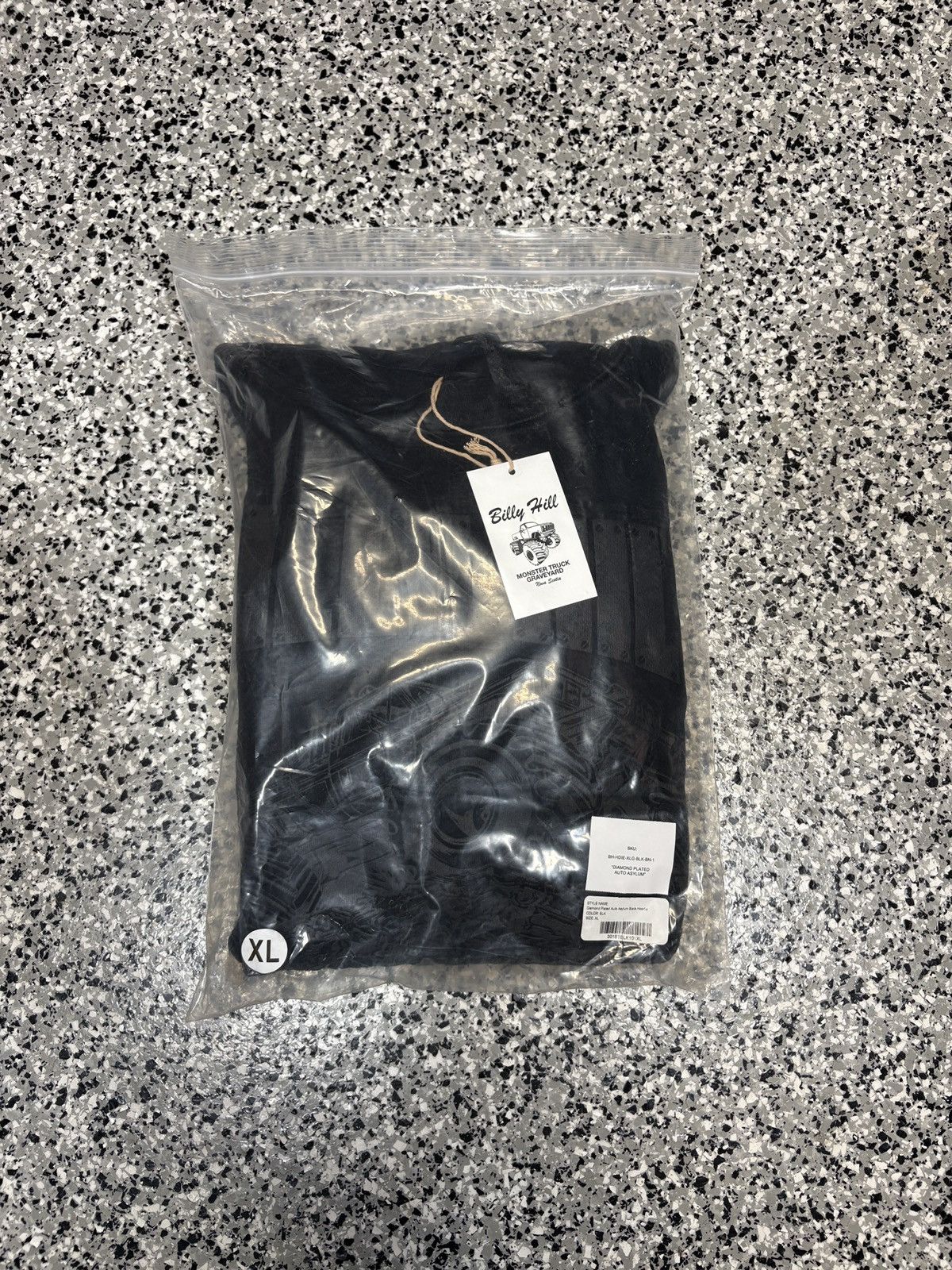 Billy Hill Billy Hill Auto Asylum Diamond Plated Print Hoodie Size XL Size US XL / EU 56 / 4 - 4 Thumbnail